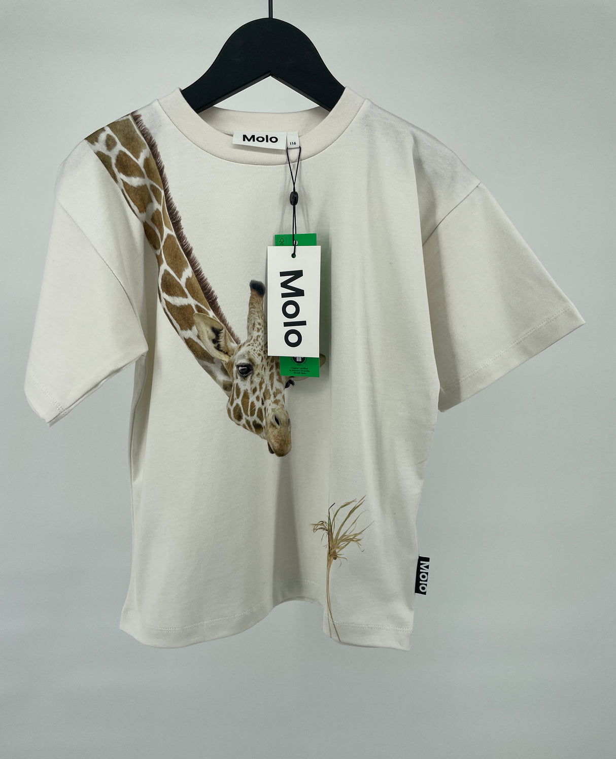 T-shirt Wit Giraf Maat 116