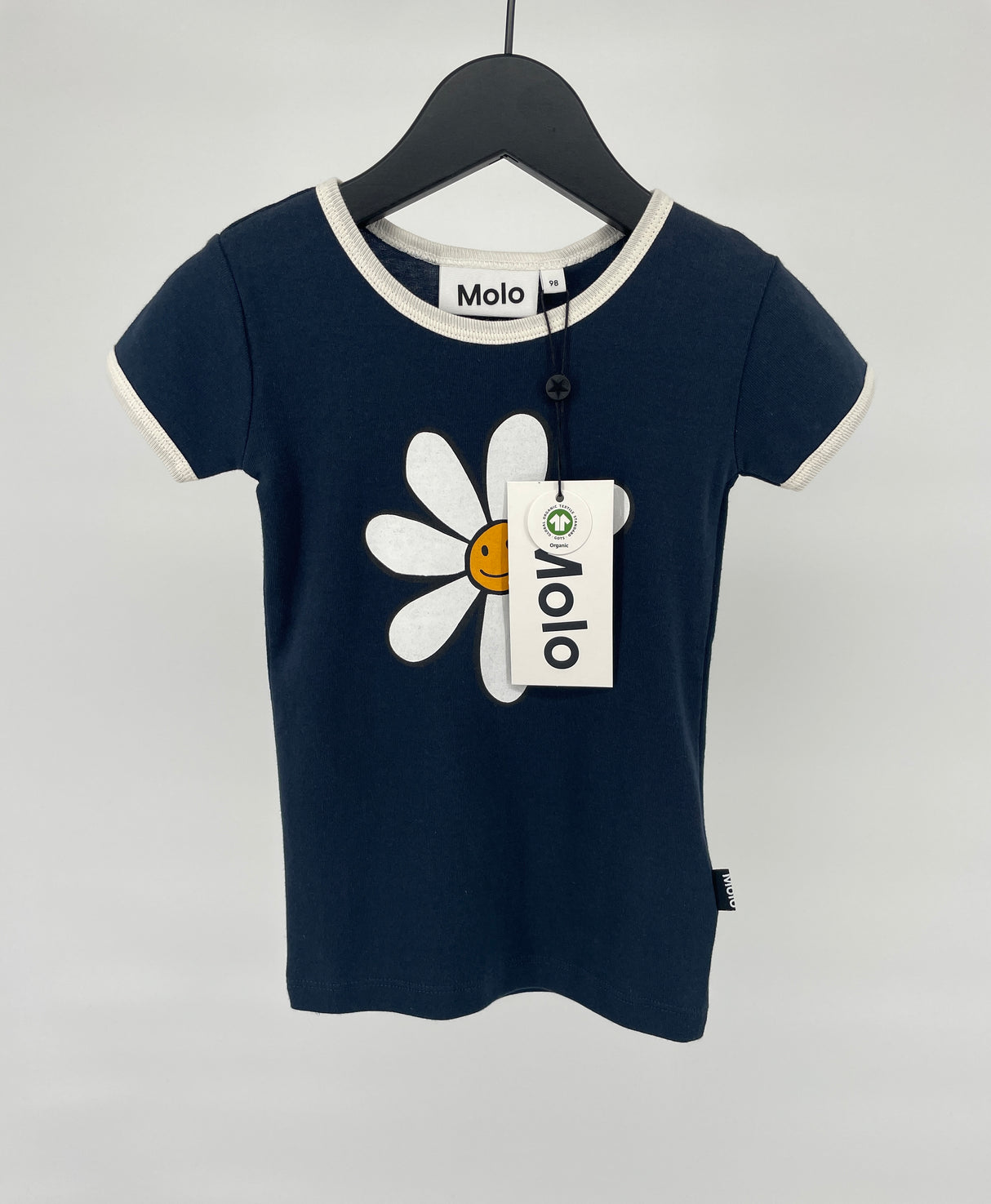T-shirt Donkerblauw Madelief Maat 98
