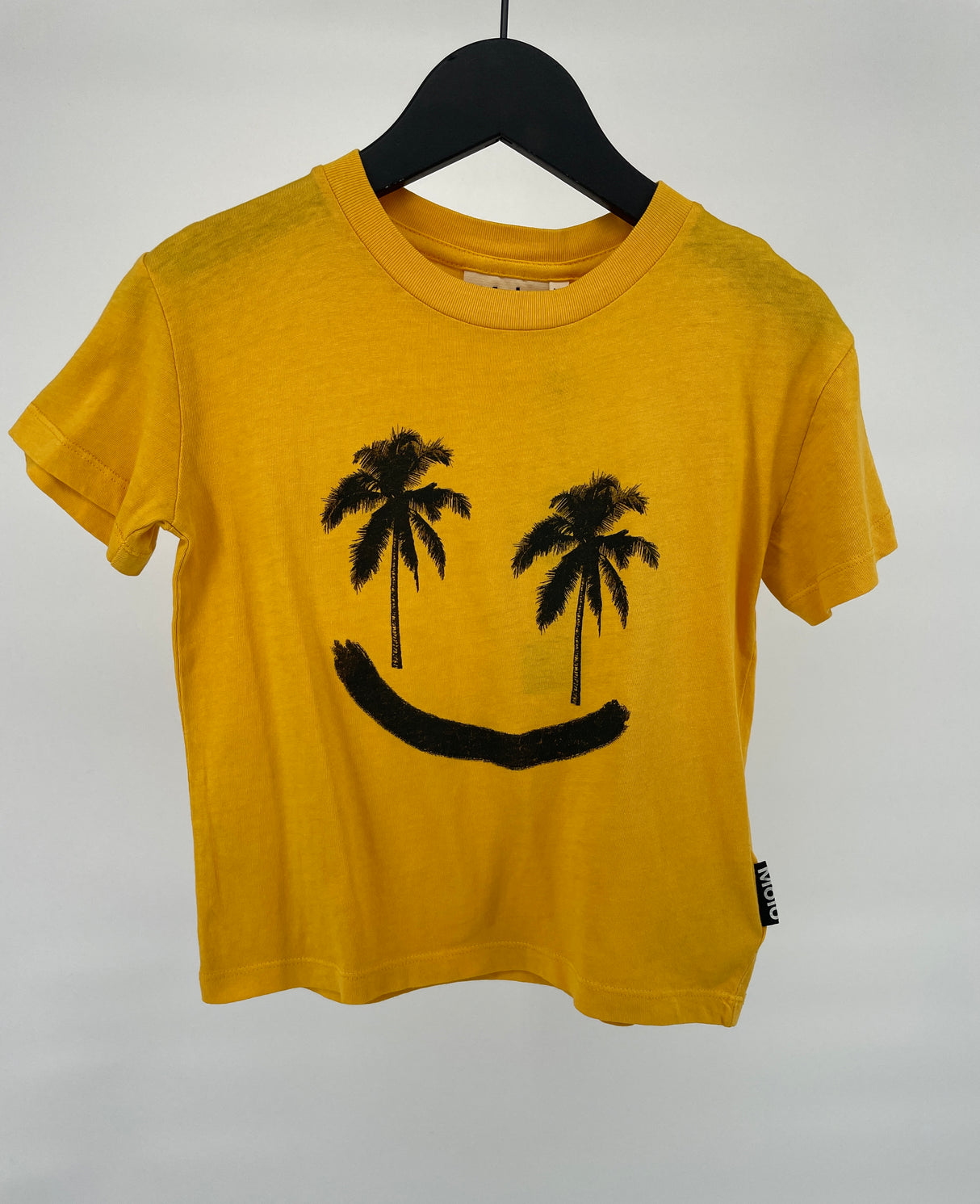 T-shirt Geel Smile Palmboom Maat 104