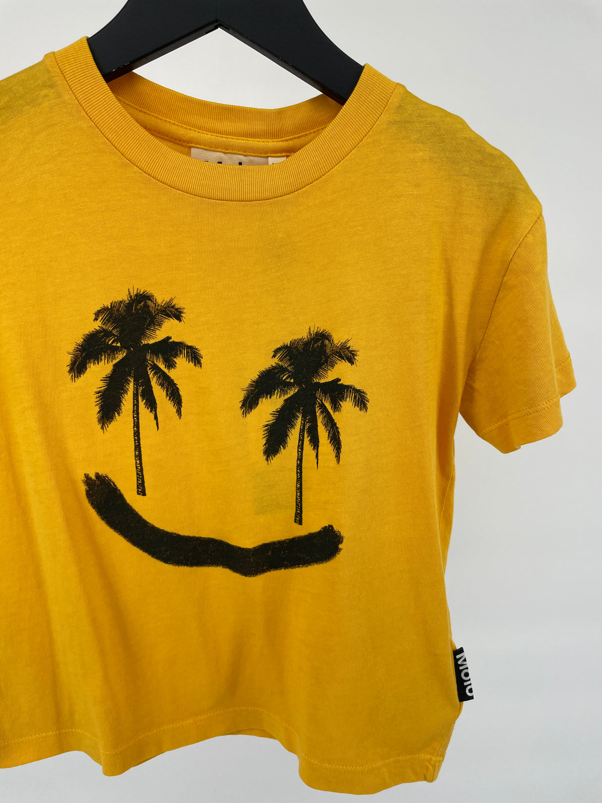T-shirt Geel Smile Palmboom Maat 104