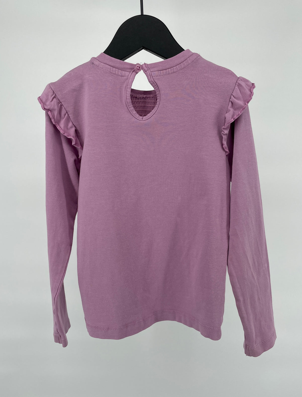 Longsleeve Paars Roesjes Maat 110 / 116