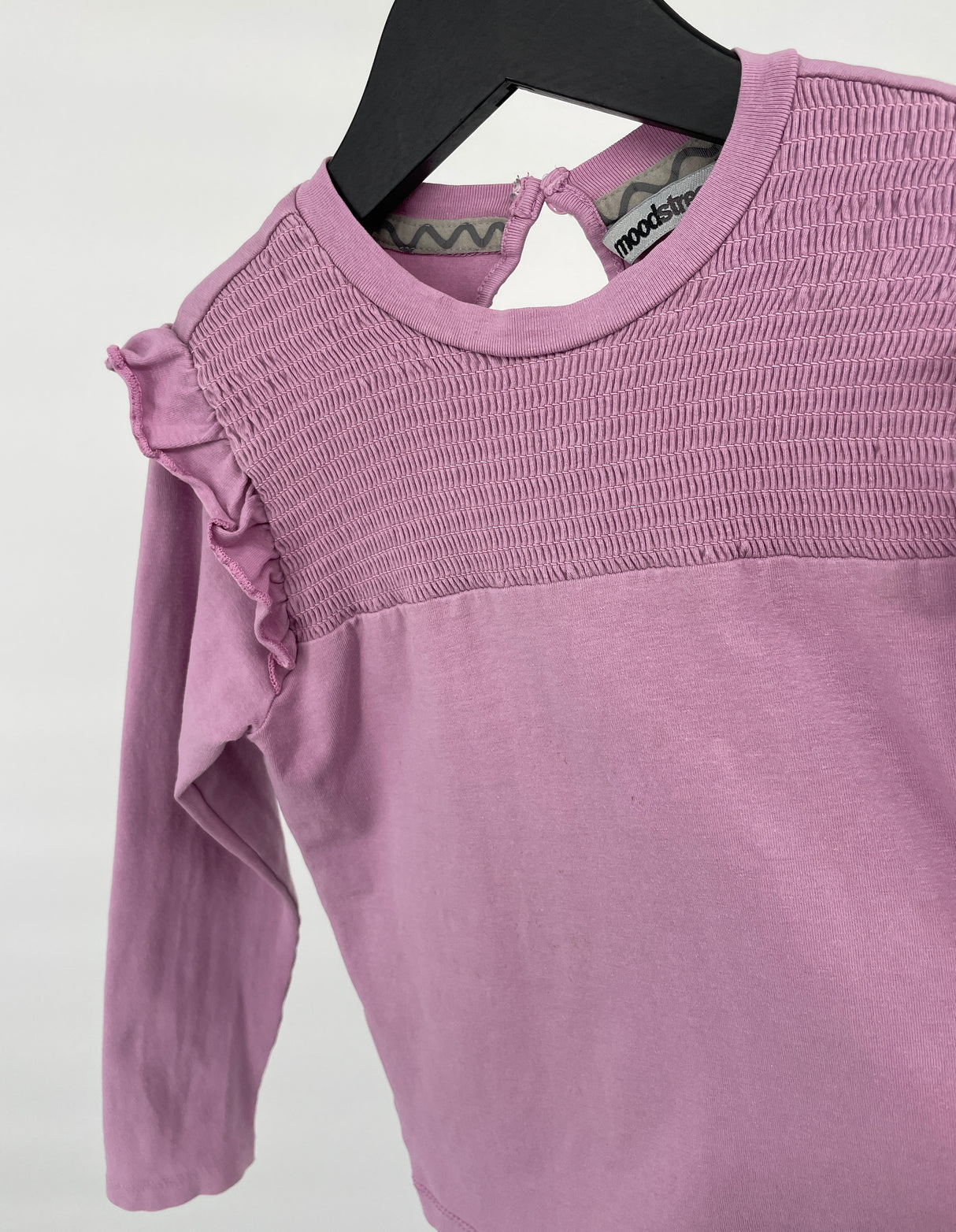 Longsleeve Paars Roesjes Maat 110 / 116