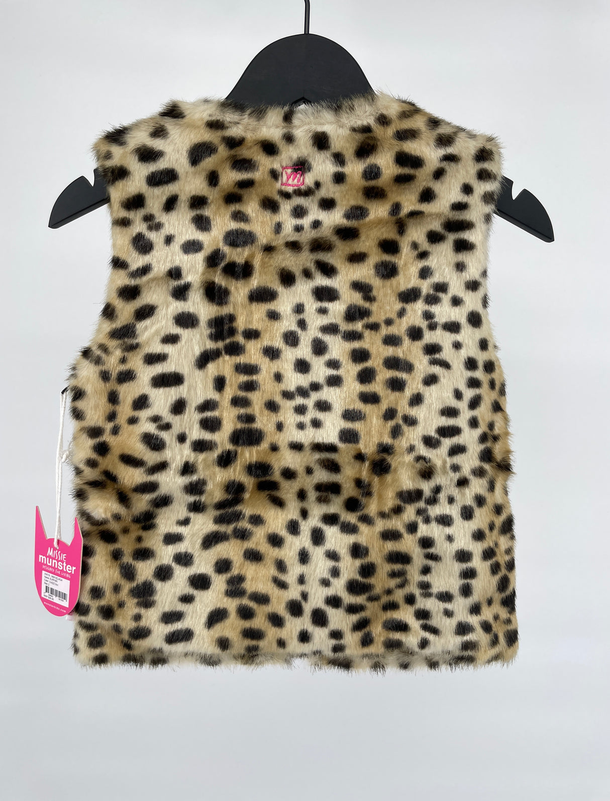Bodywarmer Vest Beige Cheetah