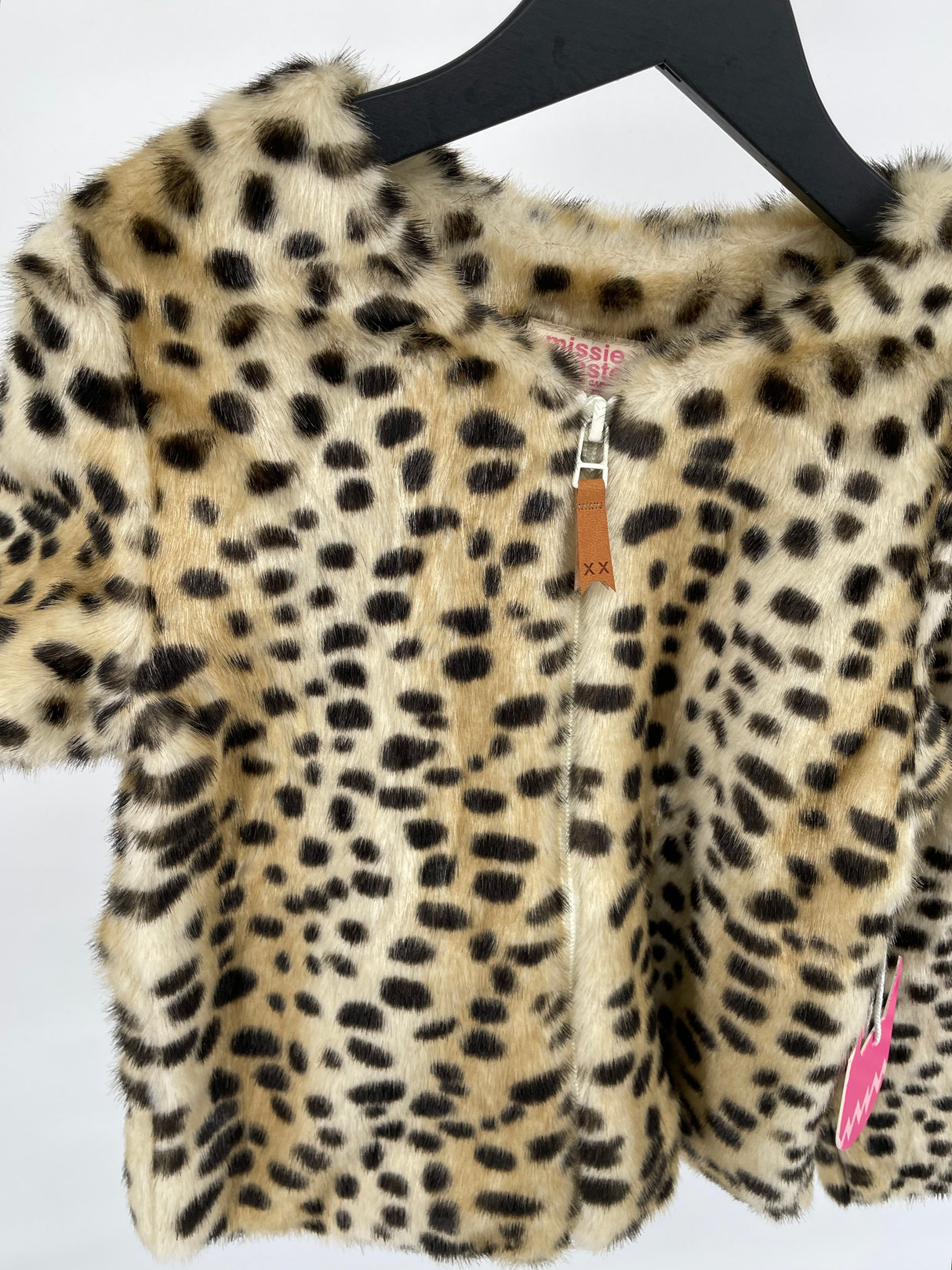 Jas Beige Cheetah Maat 98