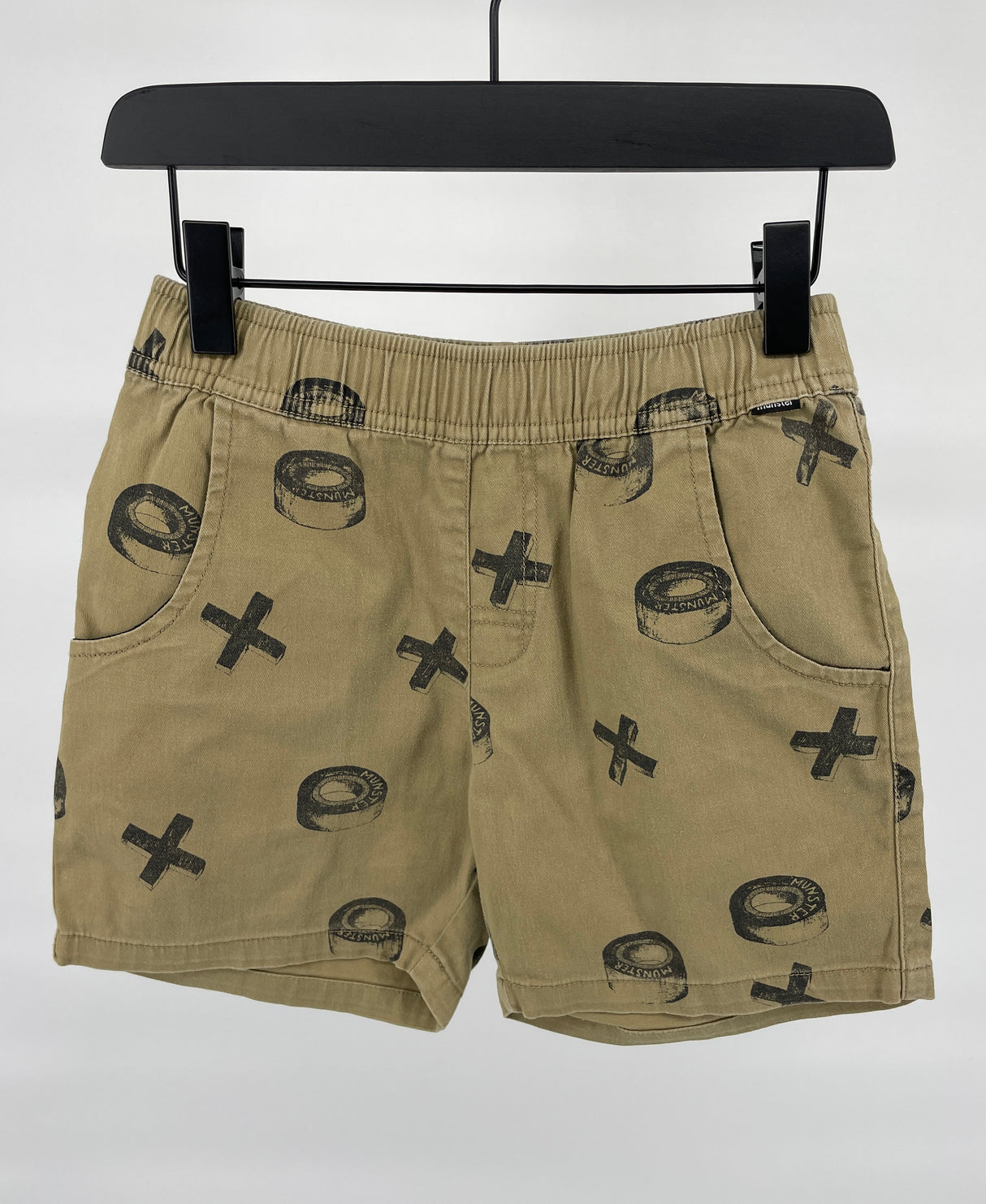 Korte Broek Bruin met Print Maat 116 / 122