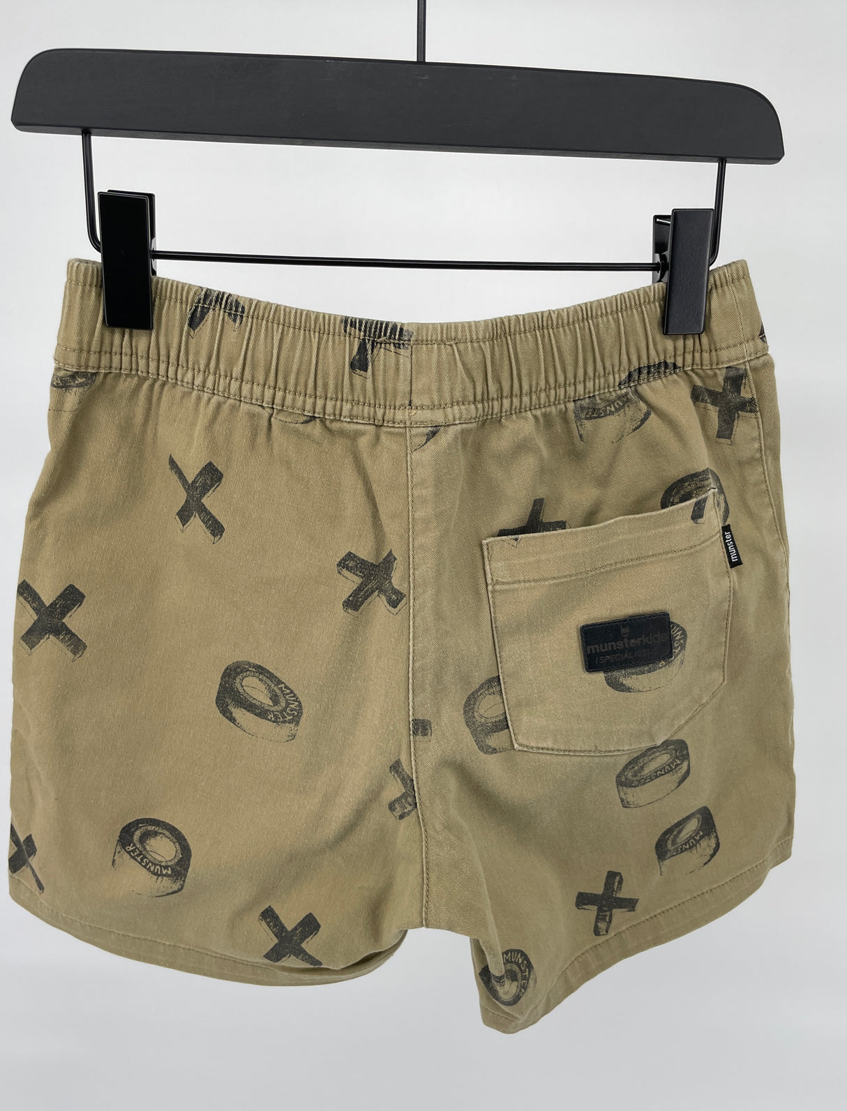 Korte Broek Bruin met Print Maat 116 / 122