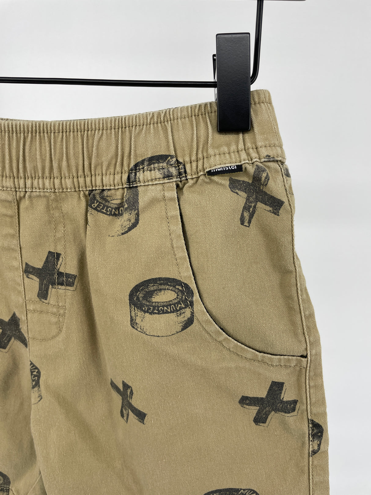 Korte Broek Bruin met Print Maat 116 / 122
