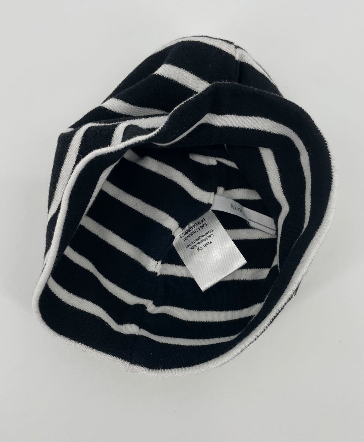 Muts Donkerblauw Wit Gestreept Maat 2 - 9 Jaar