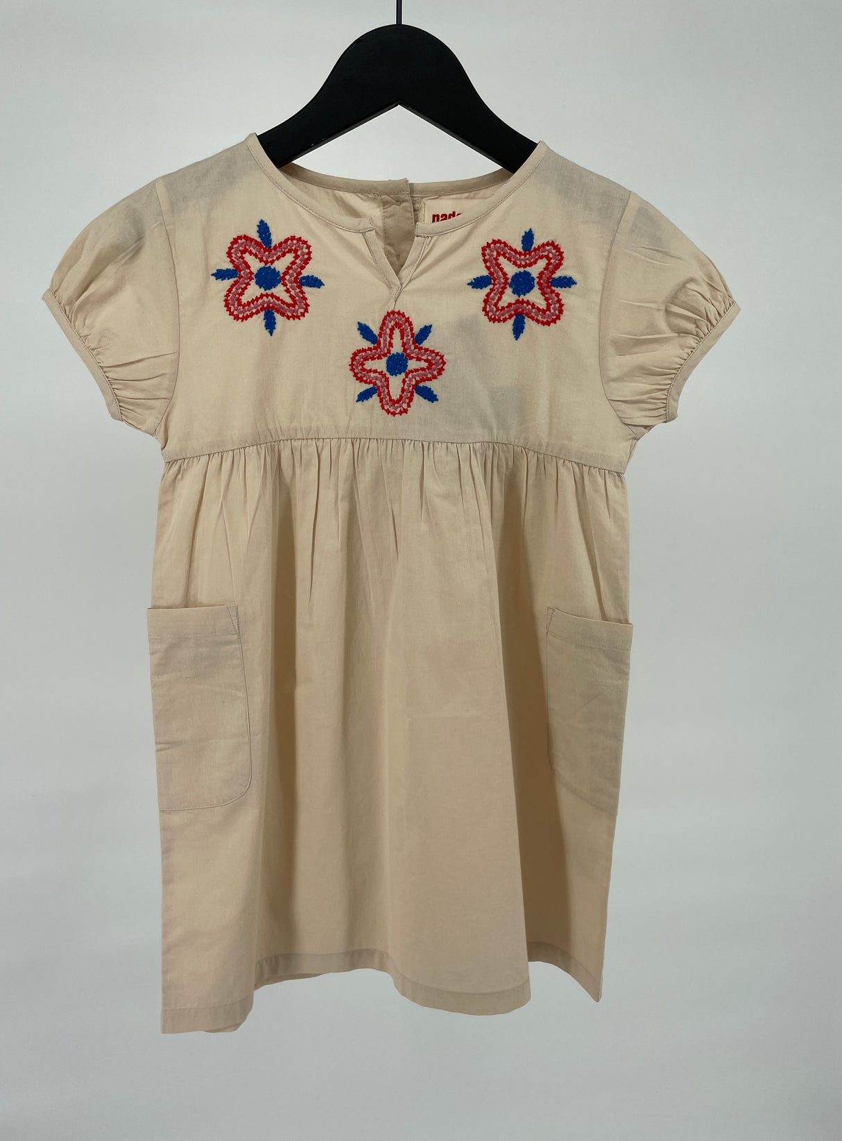 Tuniek Jurkje Roze Geborduurde Bloemen Maat 110 / 116