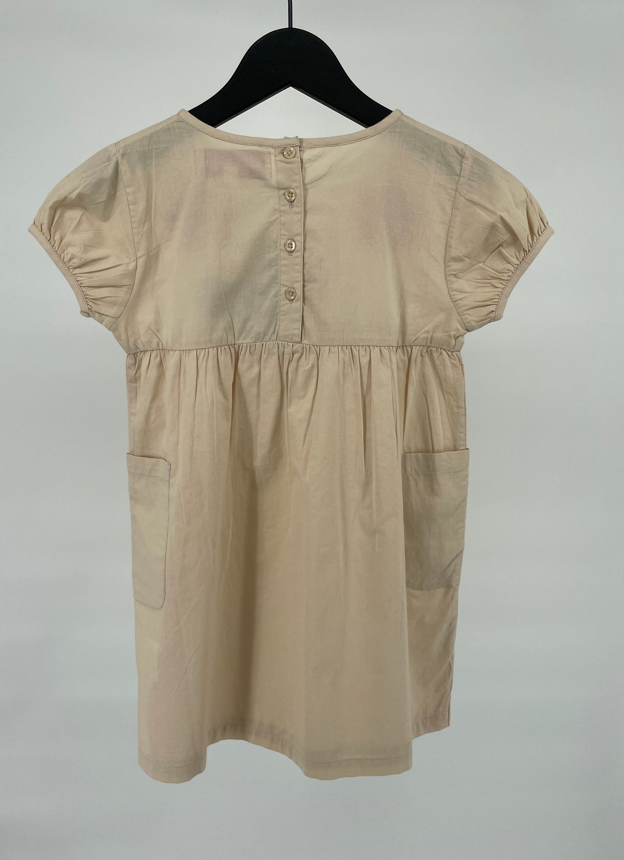 Tuniek Jurkje Roze Geborduurde Bloemen Maat 110 / 116