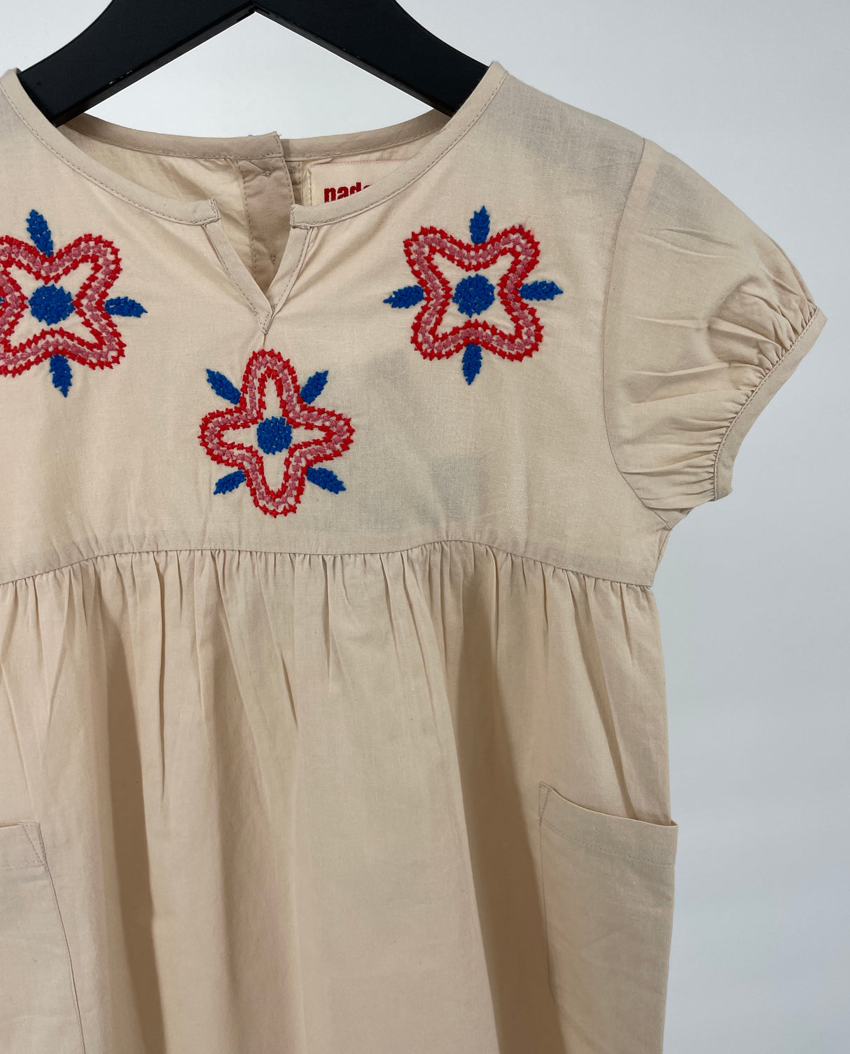 Tuniek Jurkje Roze Geborduurde Bloemen Maat 110 / 116