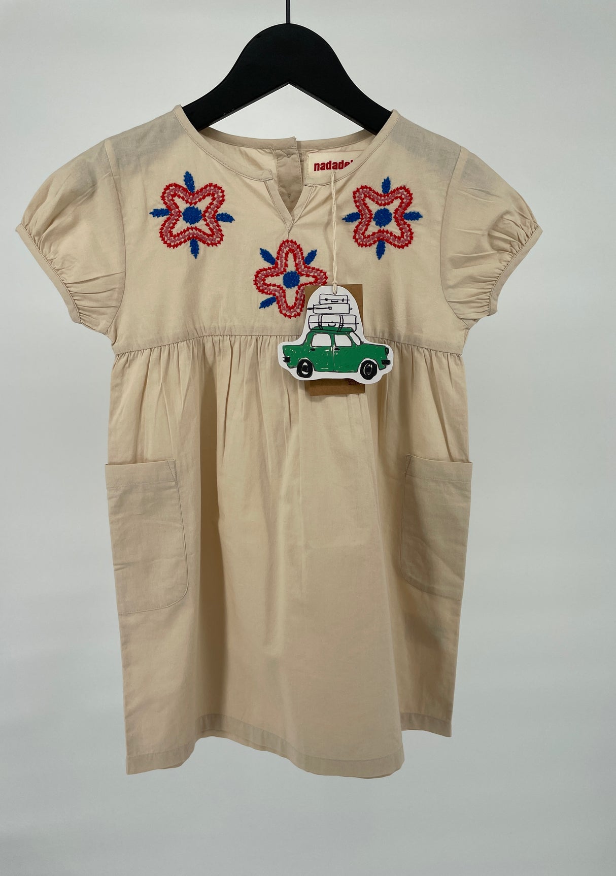 Tuniek Jurkje Roze Geborduurde Bloemen Maat 110 / 116