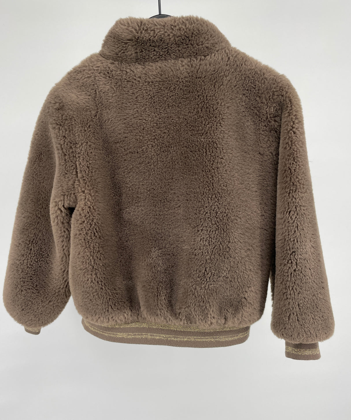 Jas Bomber Bruin Faux Fur Maat 122