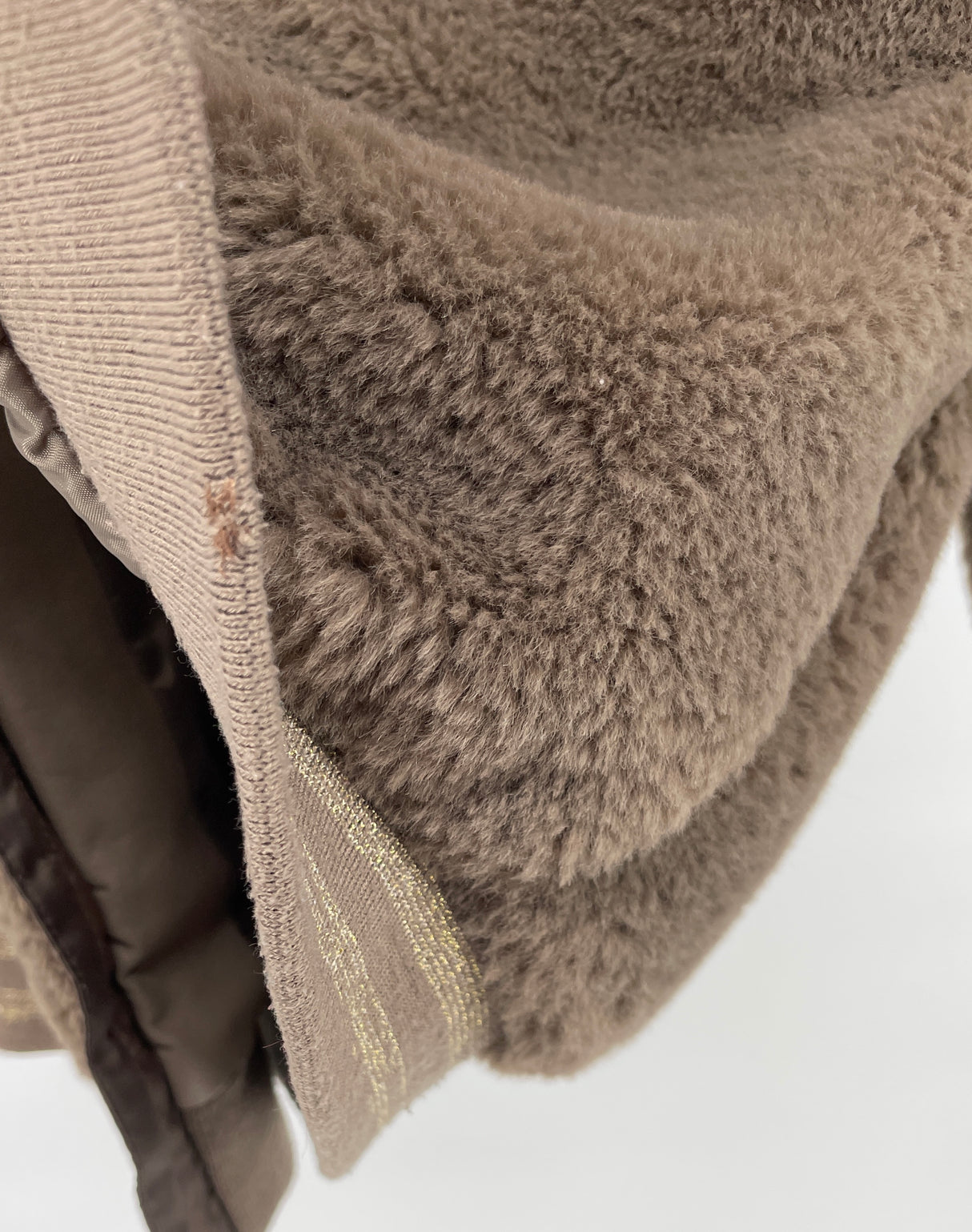 Jas Bomber Bruin Faux Fur Maat 122