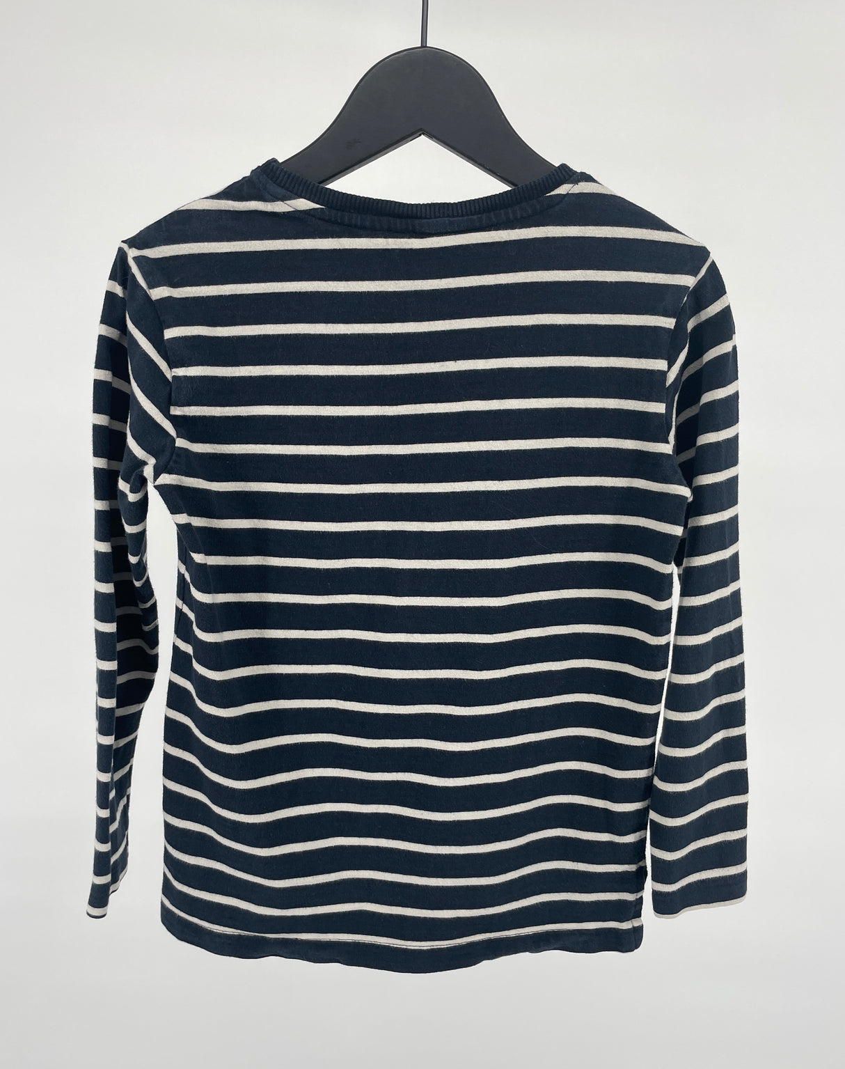 Longsleeve Donkerblauw Beige Gestreept Maat 122 / 128