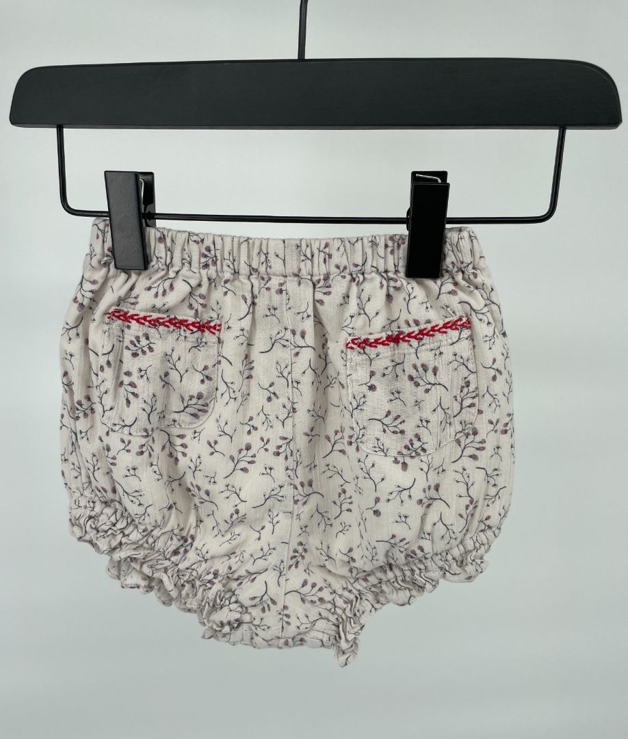 Bloomer Beige Bloemetjes Maat 80