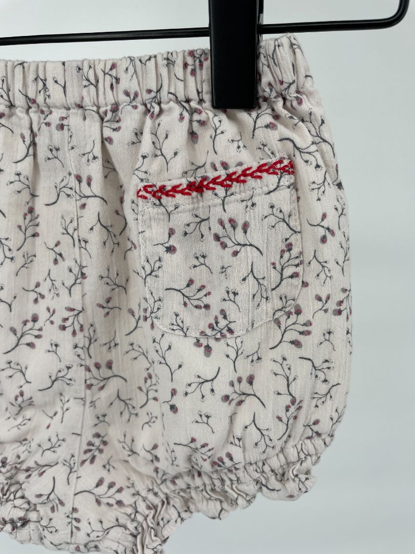 Bloomer Beige Bloemetjes Maat 80