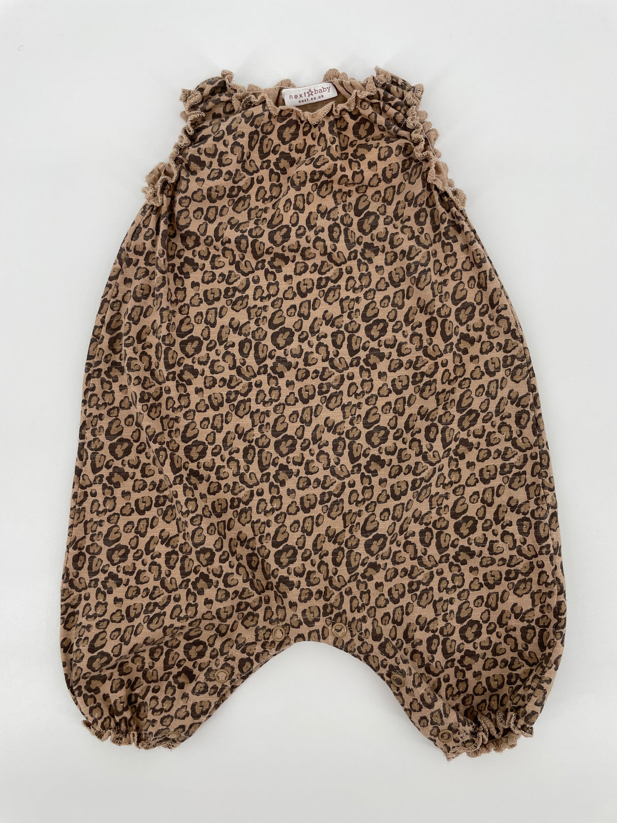 Babypak Bruin Mouwloos Luipaard Maat 62