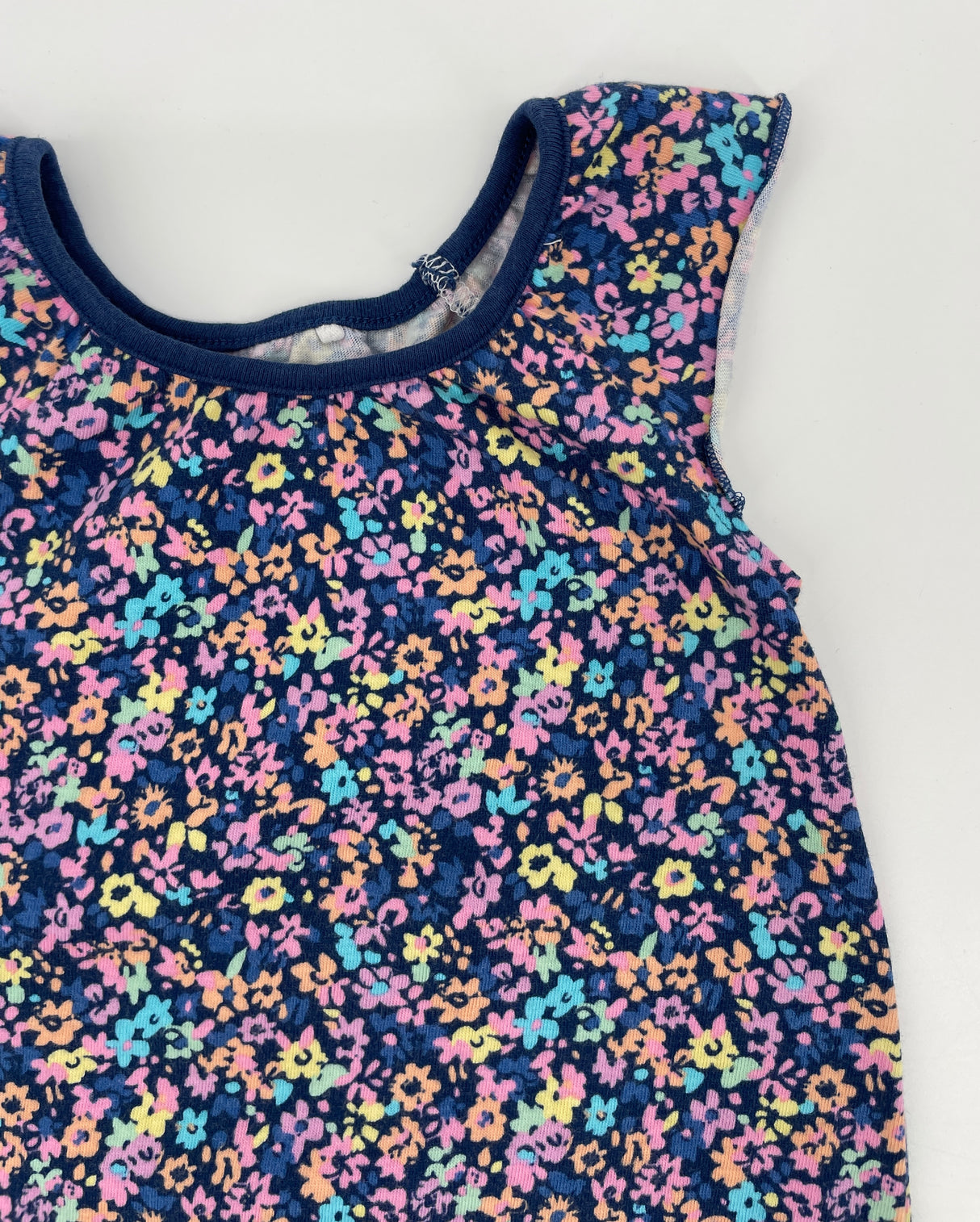 Babypak Paars Multi Color Bloemetjes Maat 62 / 68