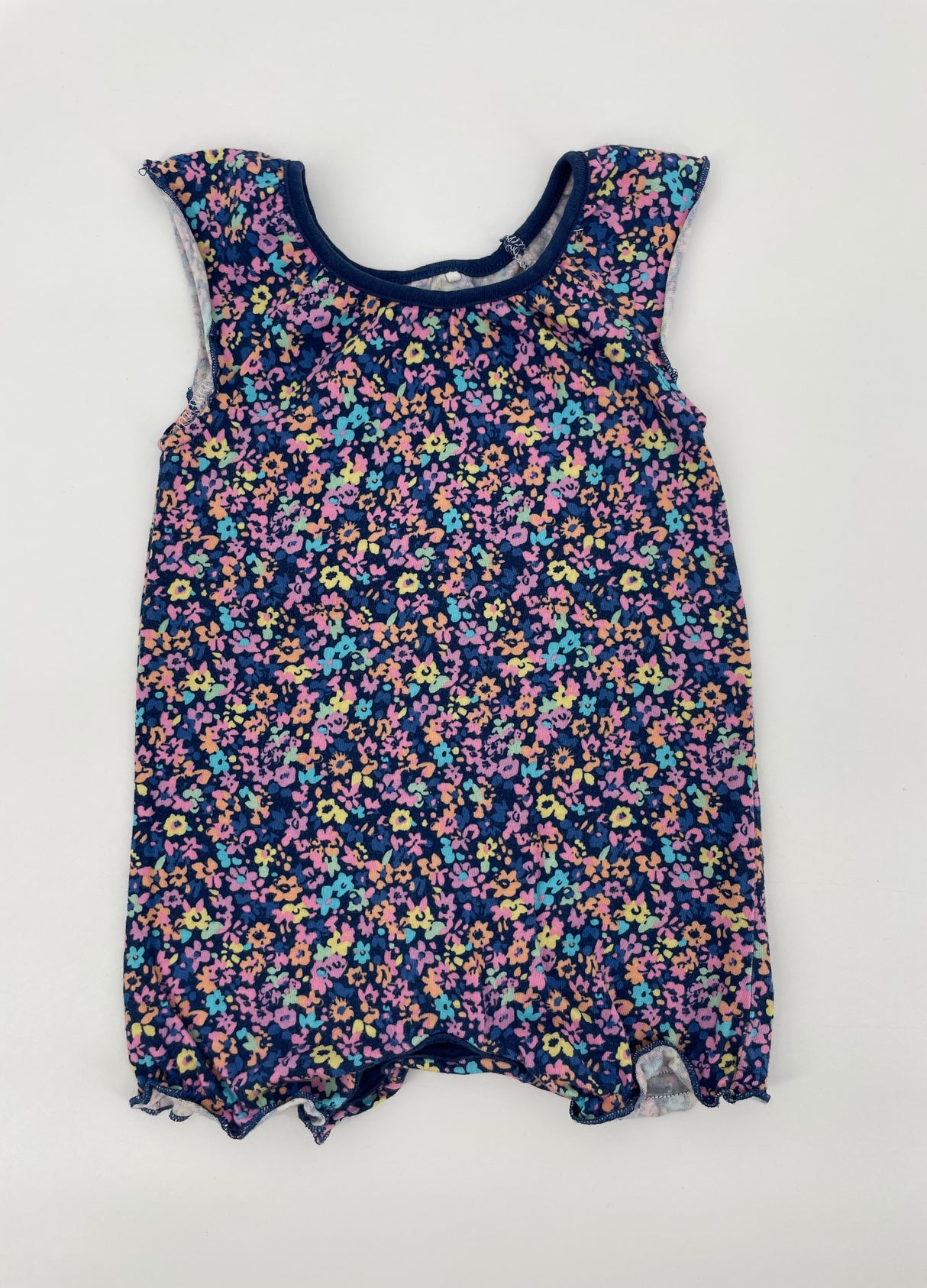 Babypak Paars Multi Color Bloemetjes Maat 62 / 68