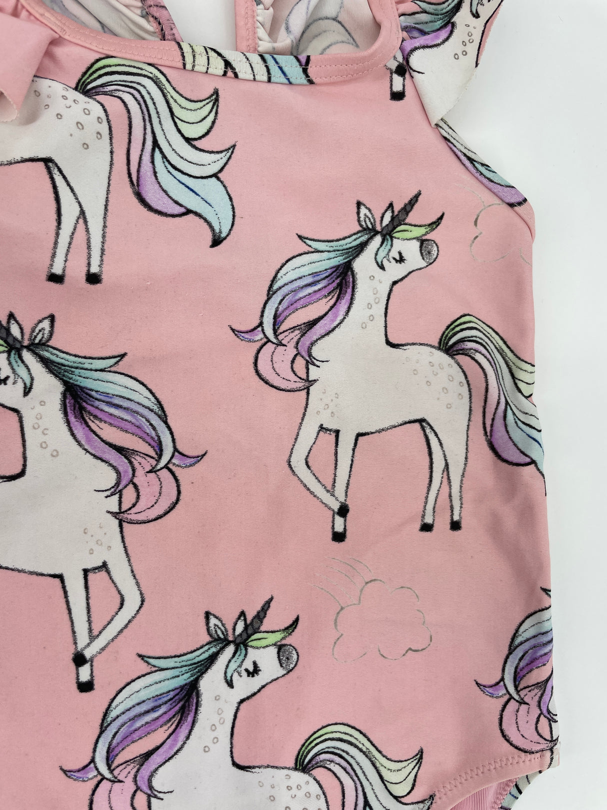 Badpak Roze Unicorns Roesjes Maat 86