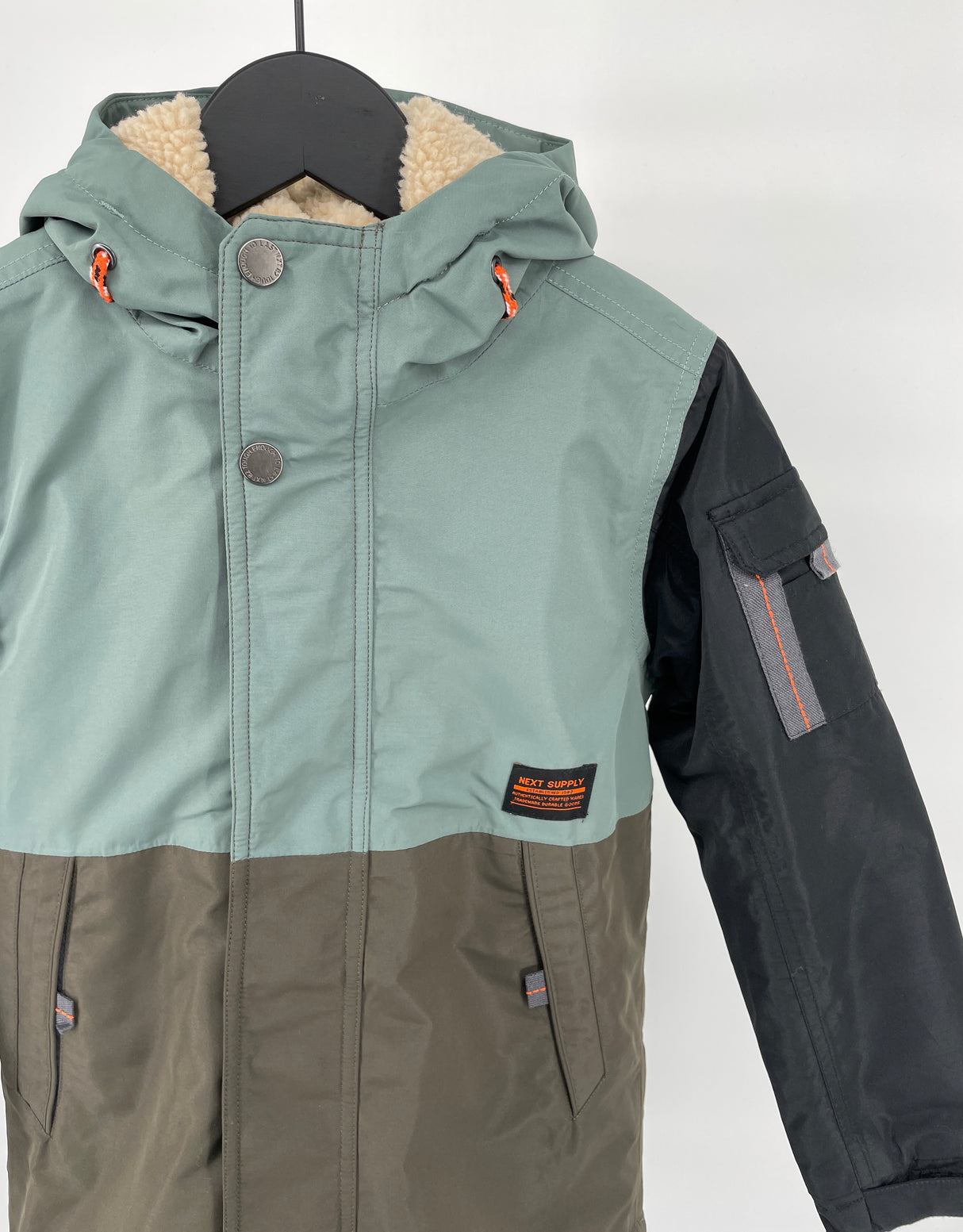 Next Jas Groen met Kleurvakken Maat 122