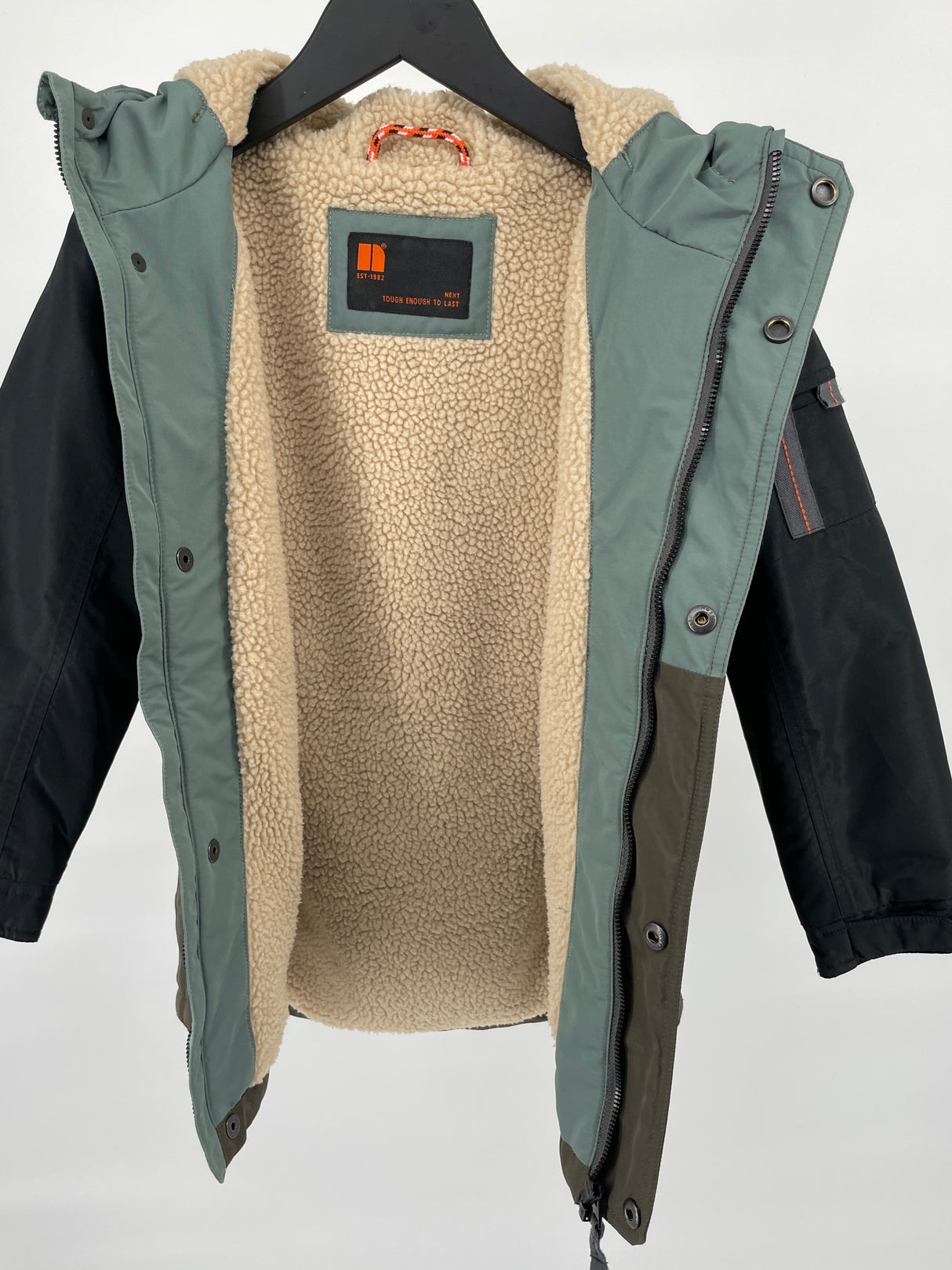 Next Jas Groen met Kleurvakken Maat 122