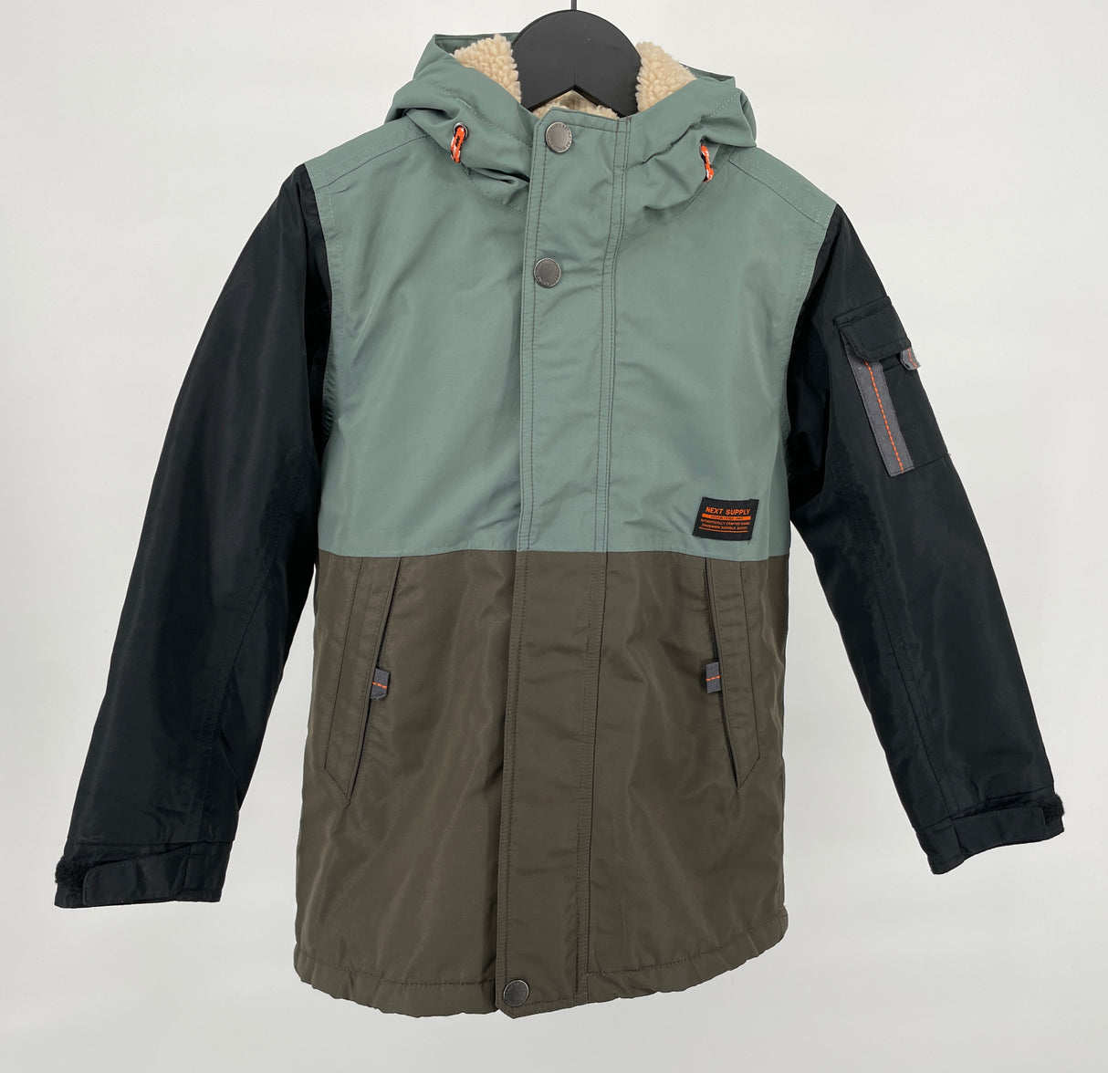 Next Jas Groen met Kleurvakken Maat 122