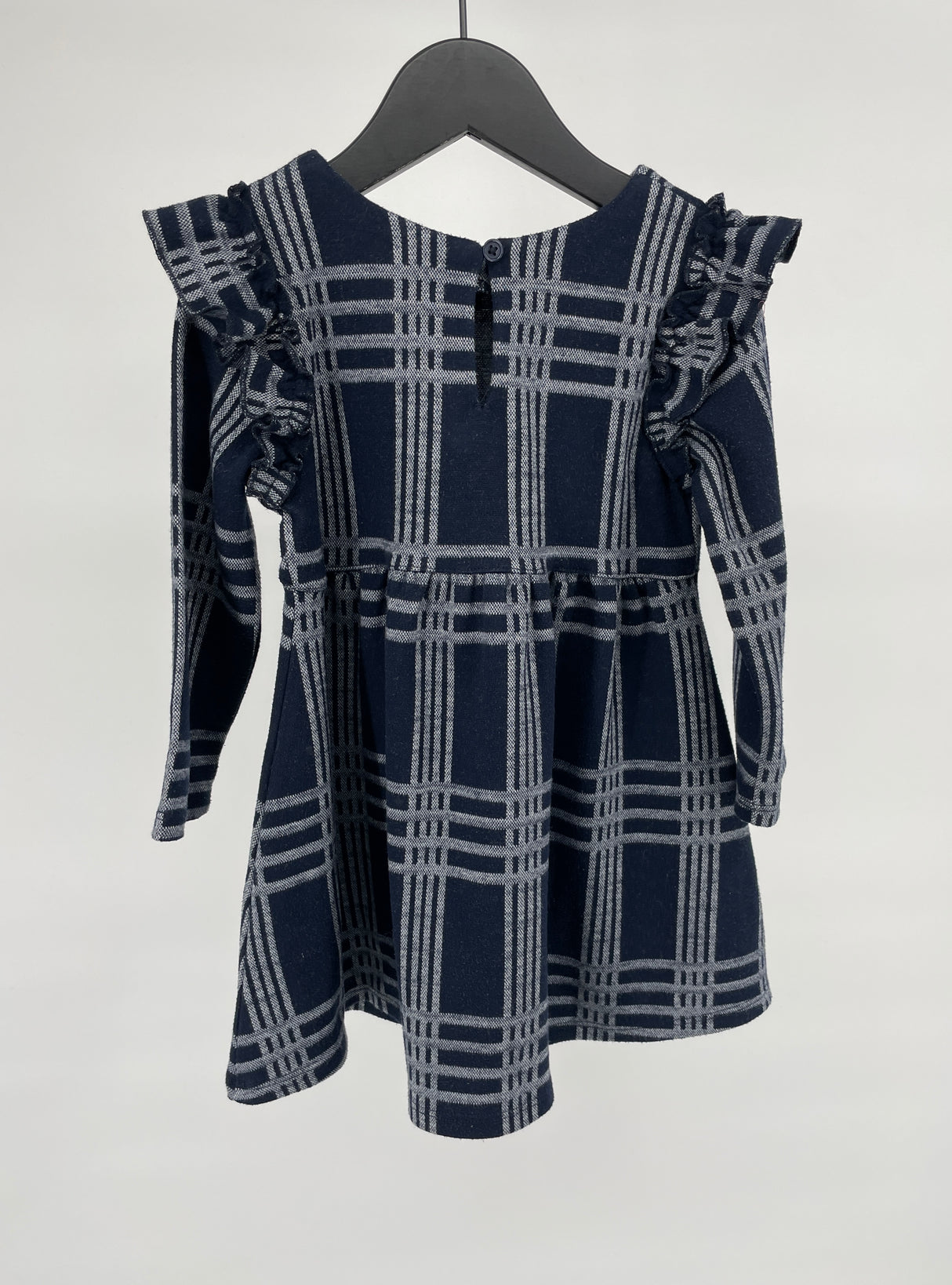 Jurk Donkerblauw Roesjes Maat 92