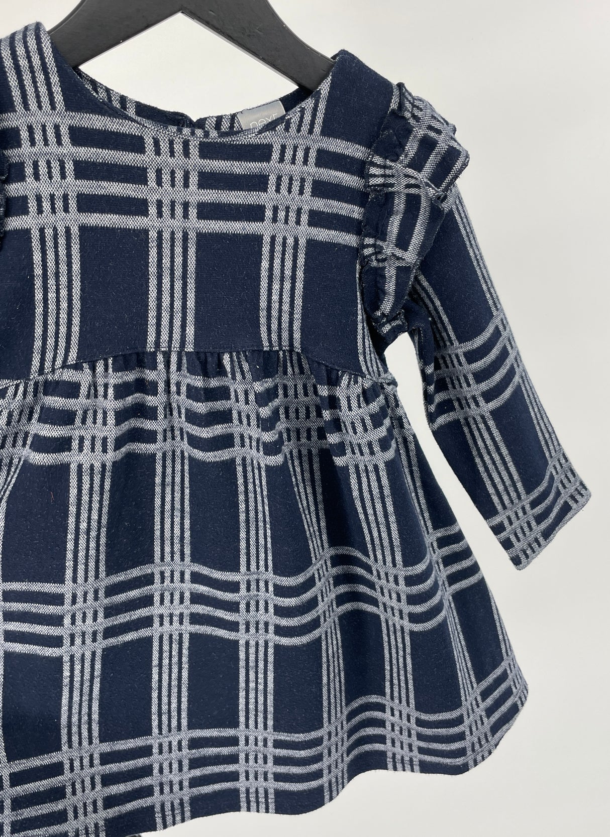 Jurk Donkerblauw Roesjes Maat 92