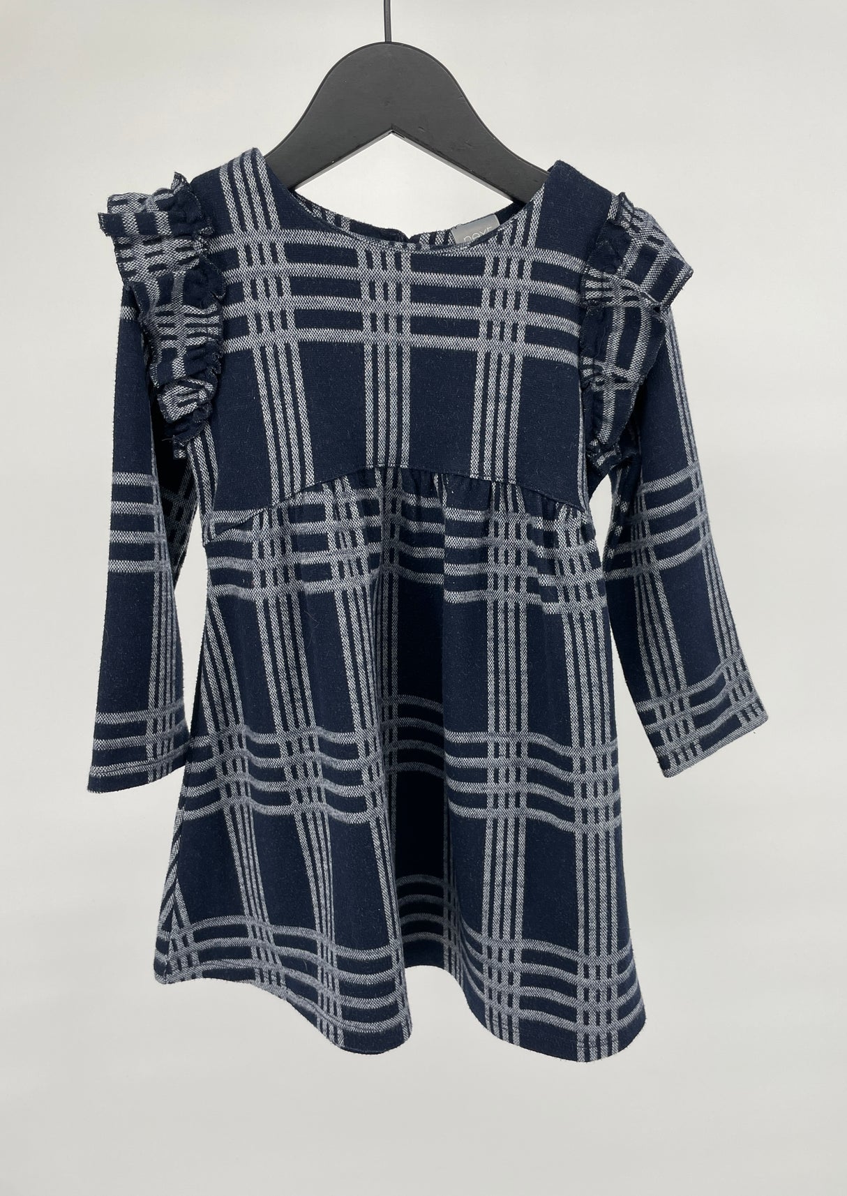 Jurk Donkerblauw Roesjes Maat 92