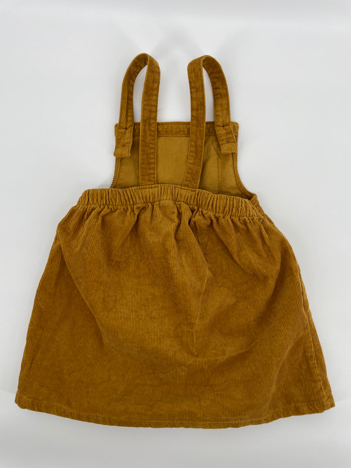 Jurk Oker Geel Rib Maat 104 / 110
