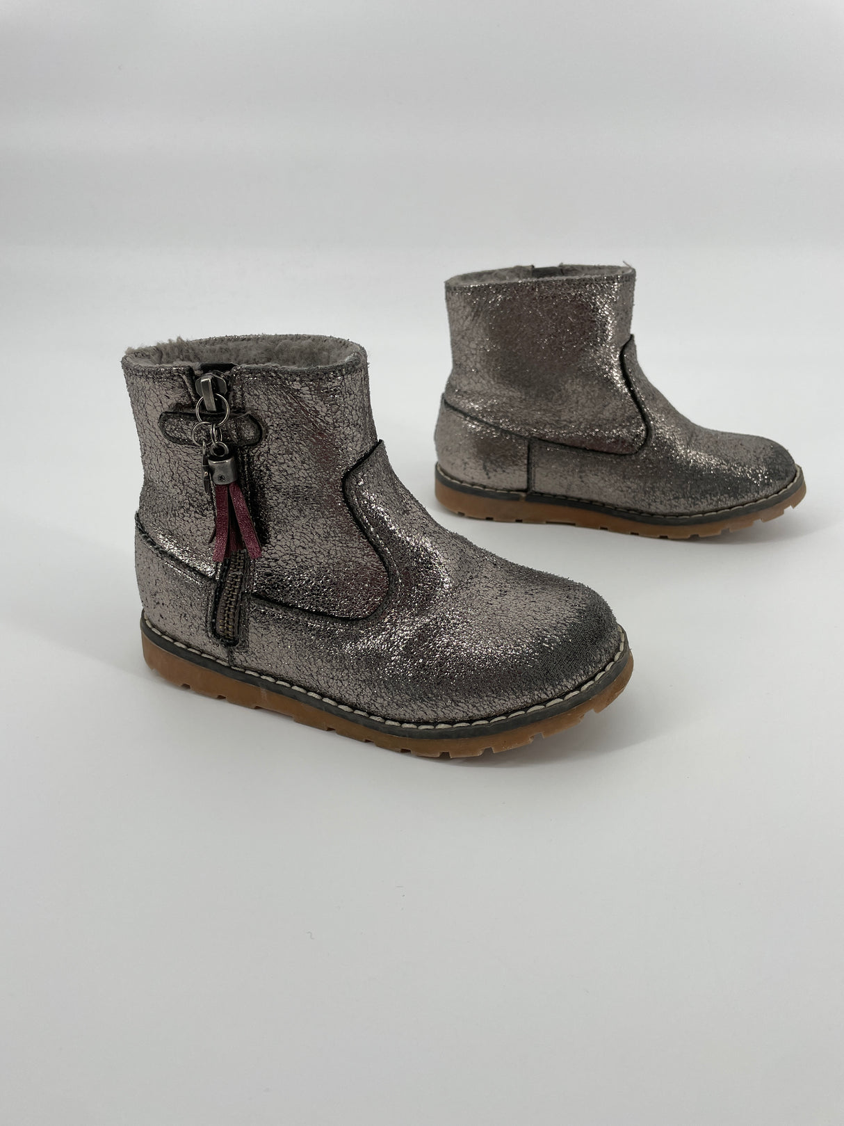 Laarsjes Zilver Maat 29