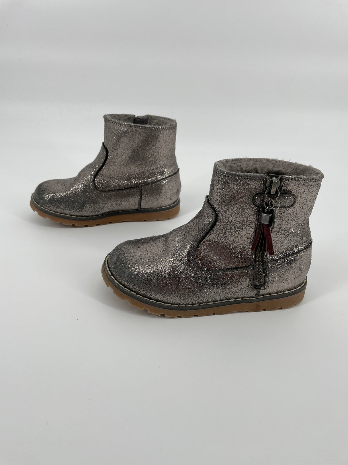 Laarsjes Zilver Maat 29