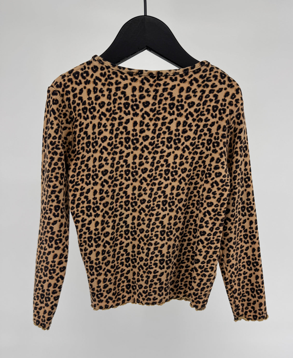 Longsleeve Bruin Luipaard Rib Maat 104