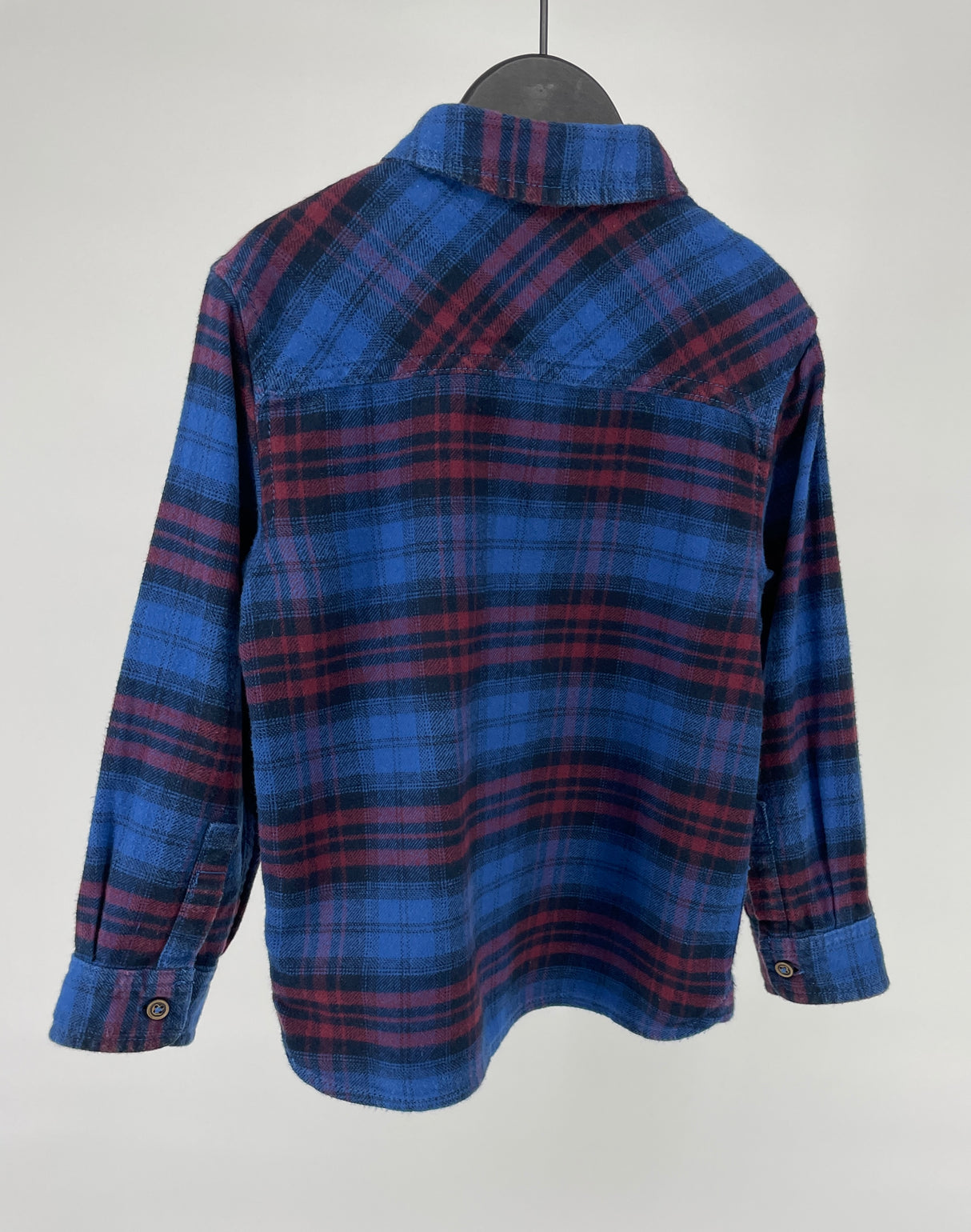 Overhemd Blauw Geruit Maat 98