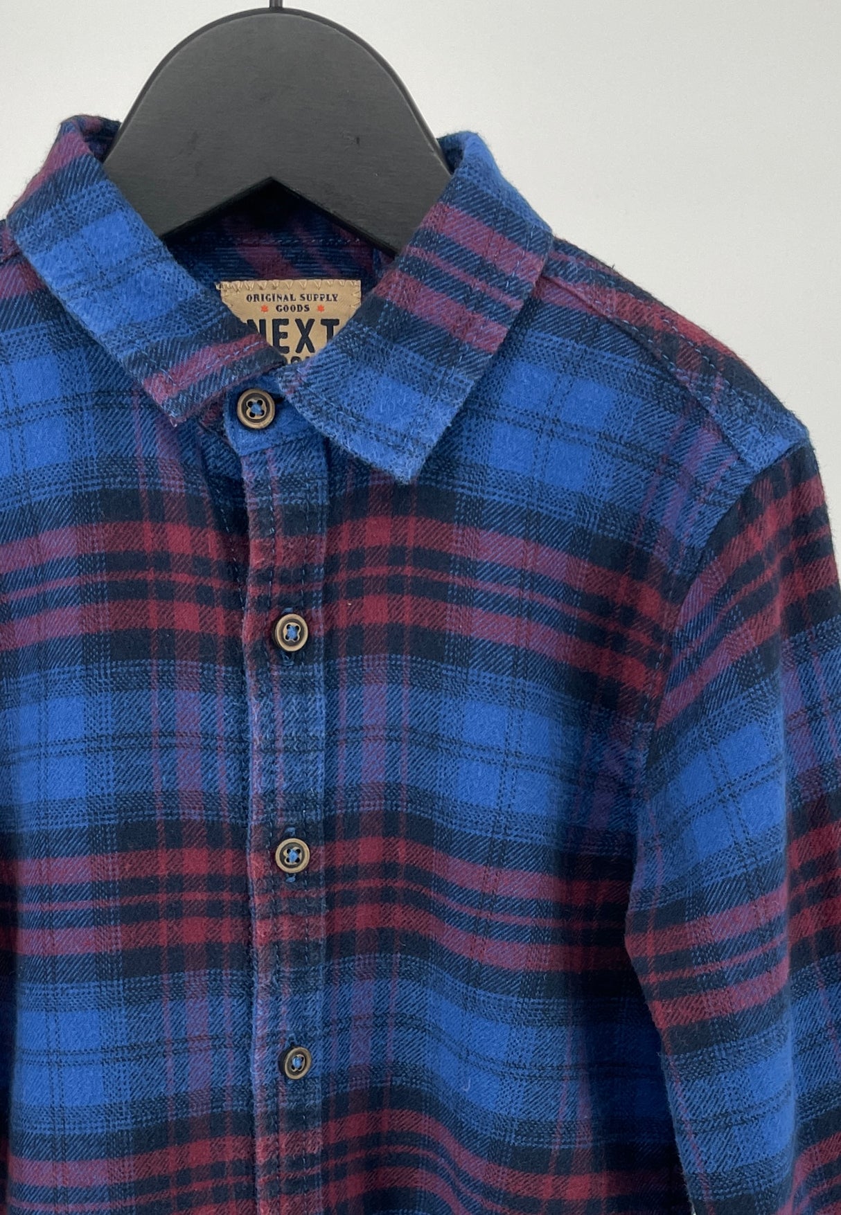 Overhemd Blauw Geruit Maat 98