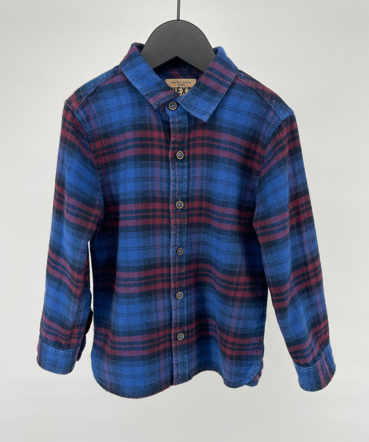 Overhemd Blauw Geruit Maat 98