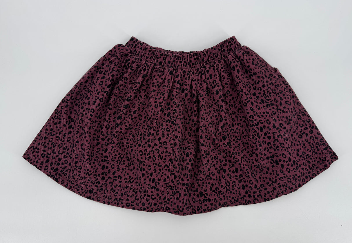 Rokje Paars Luipaard Print Maat 110