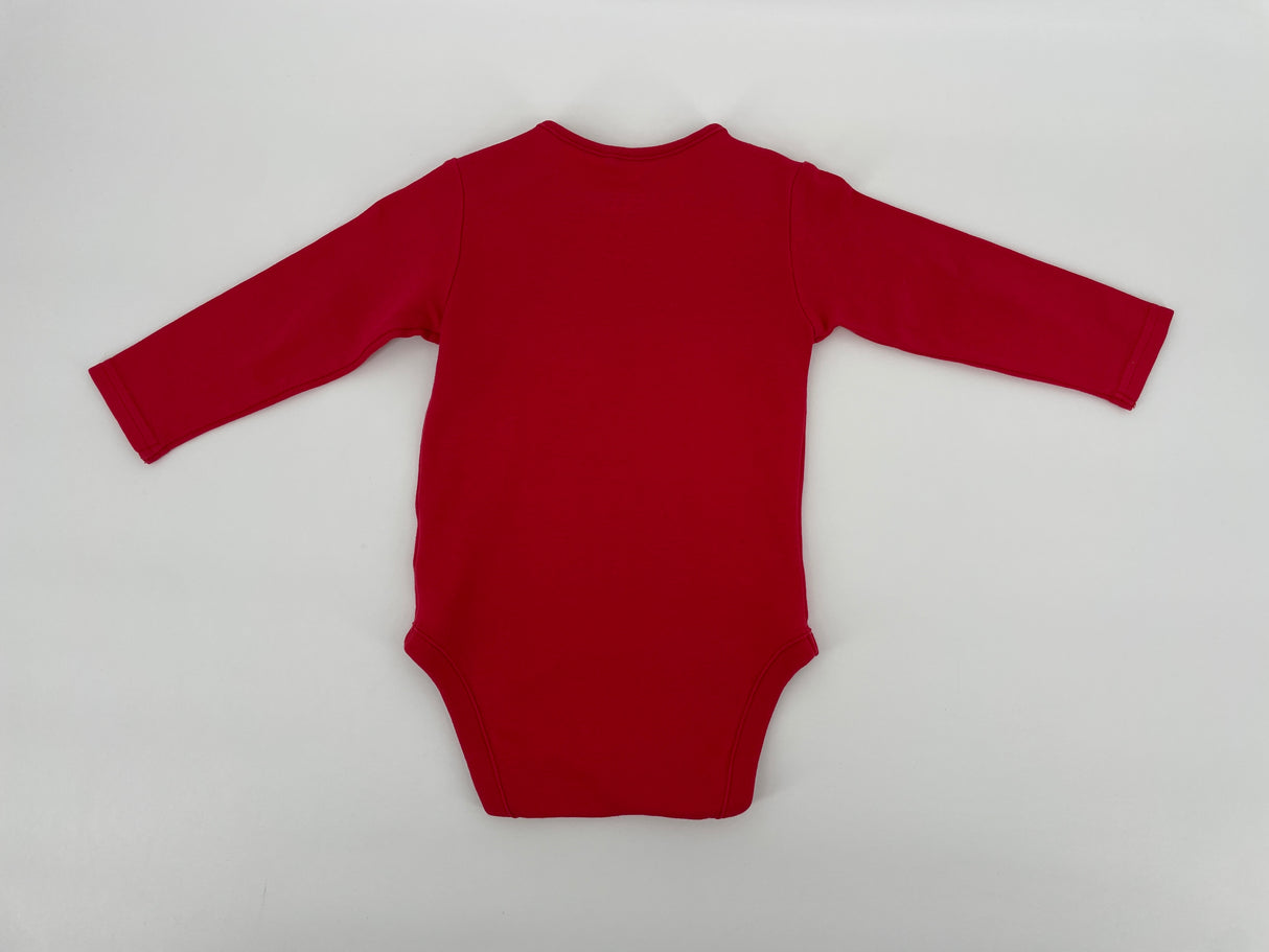 Romper Rood Witte Baard Maat 74 / 80