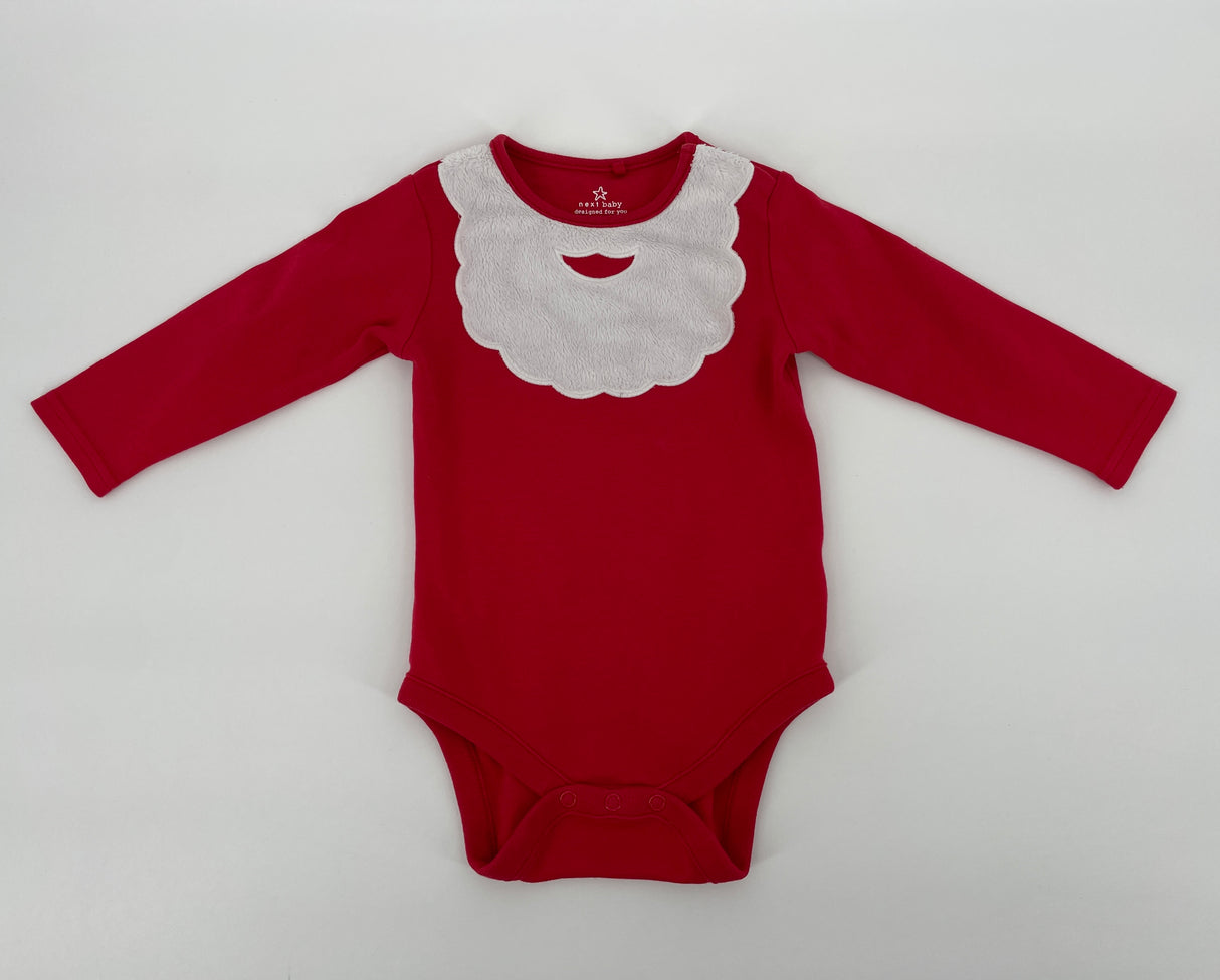 Romper Rood Witte Baard Maat 74 / 80