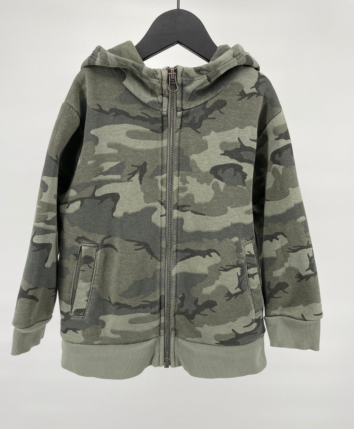 Vest Capuchon Groen Camouflage Maat 104
