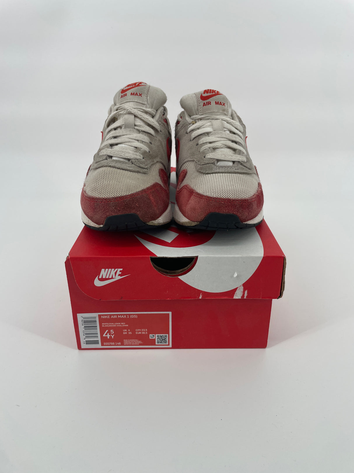 Air Max 1 GS Rood Wit Maat 36,5