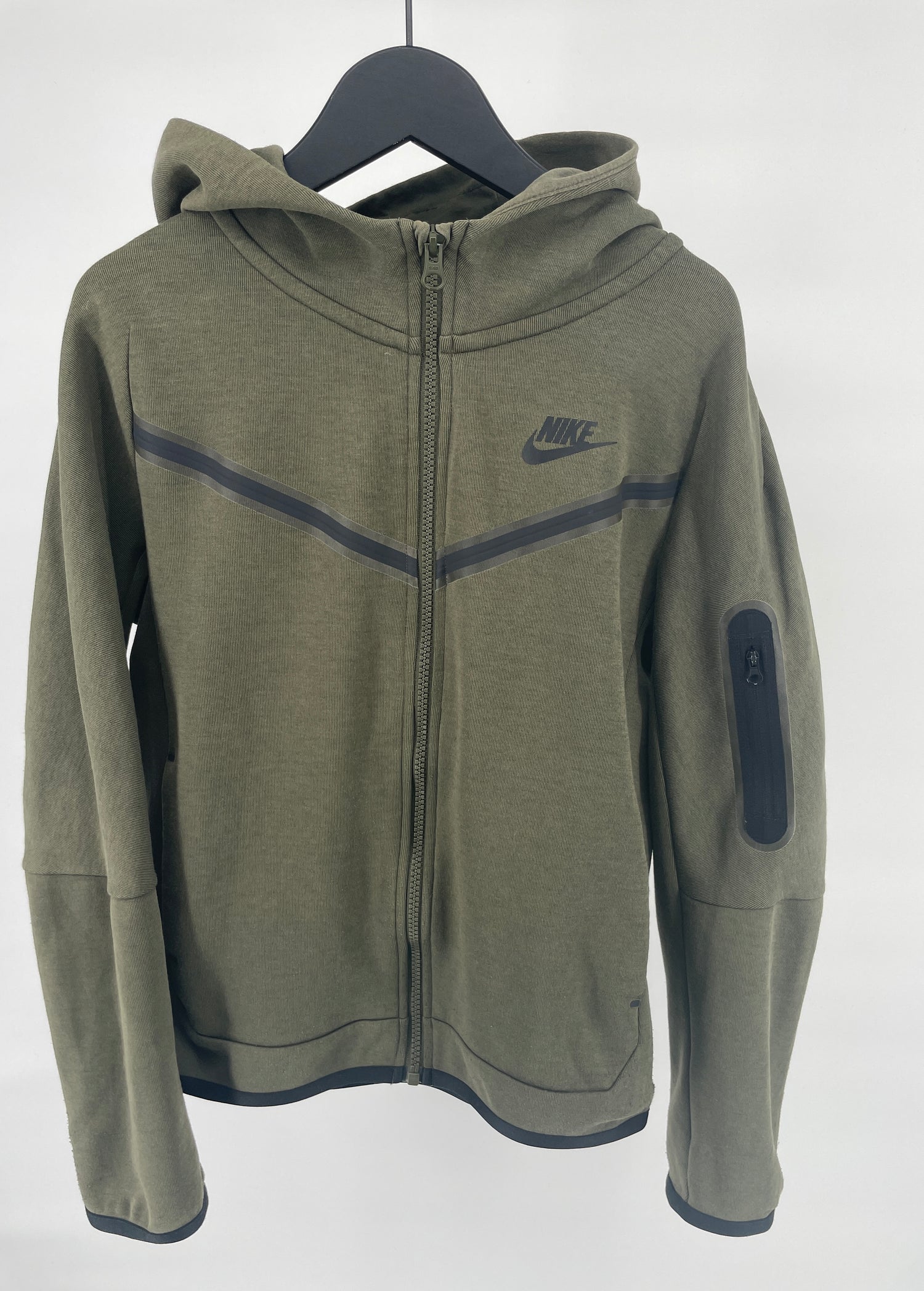 Tech Fleece Vest Capuchon Groen Maat 140 / 146