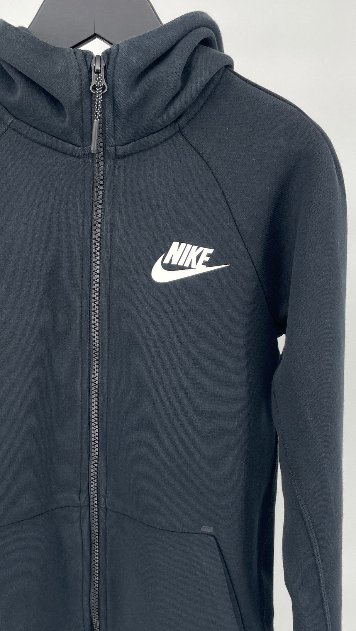 Tech Fleece Vest Capuchon Zwart Maat 128 / 134