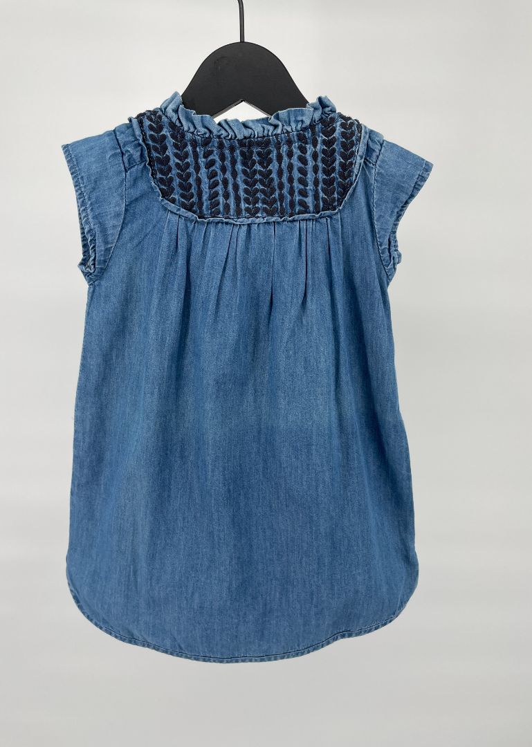 Jurk Denim Blauw Roesjes Maat 80