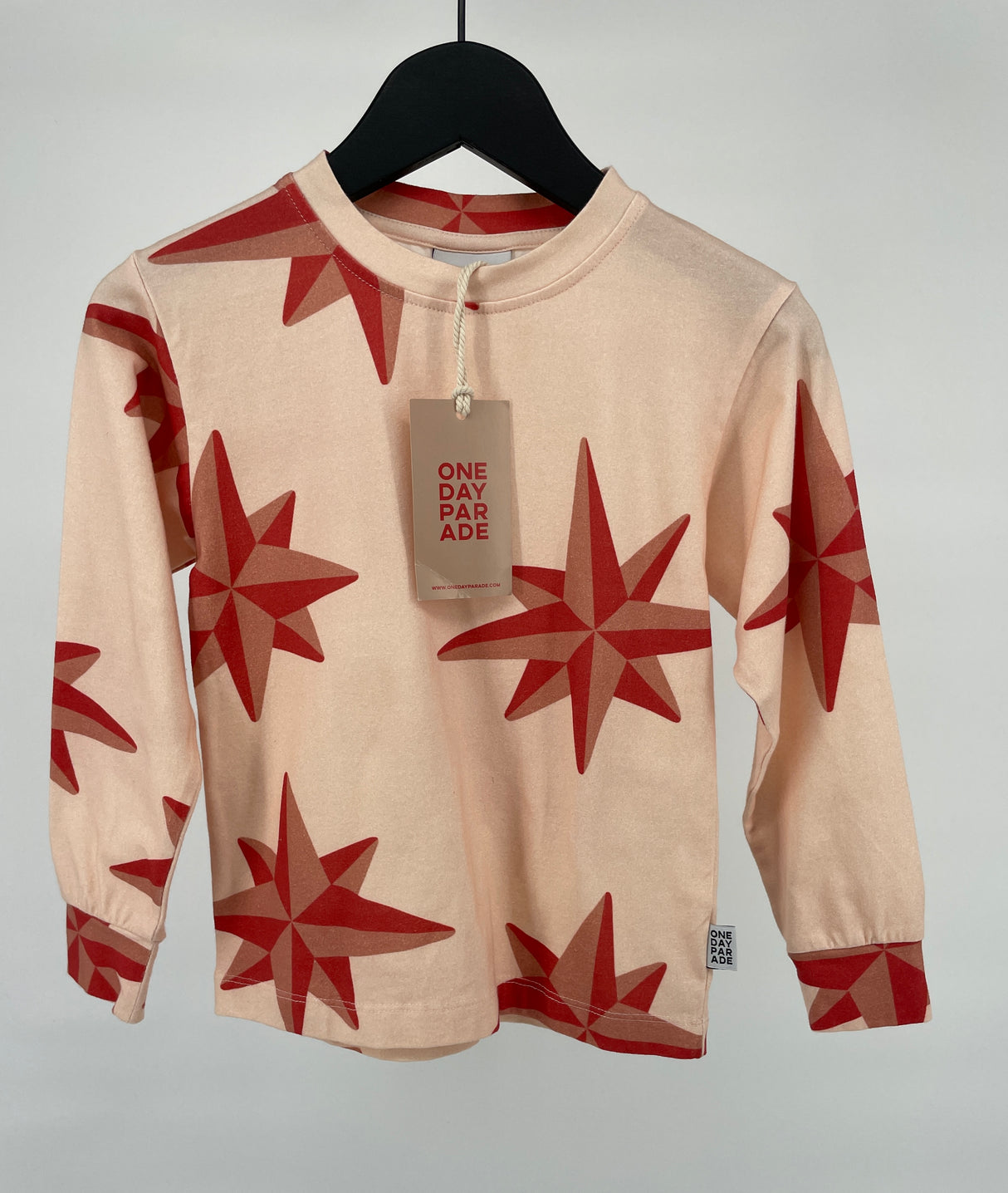 Longsleeve Perzik Rood Sterren