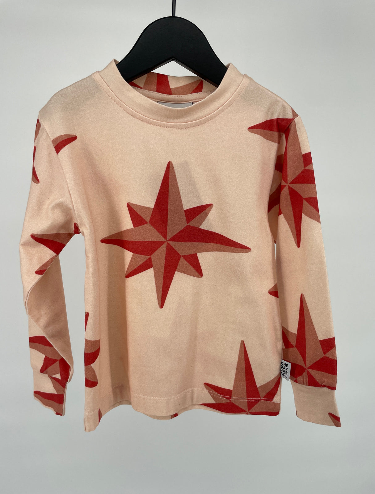 Longsleeve Perzik Rood Sterren