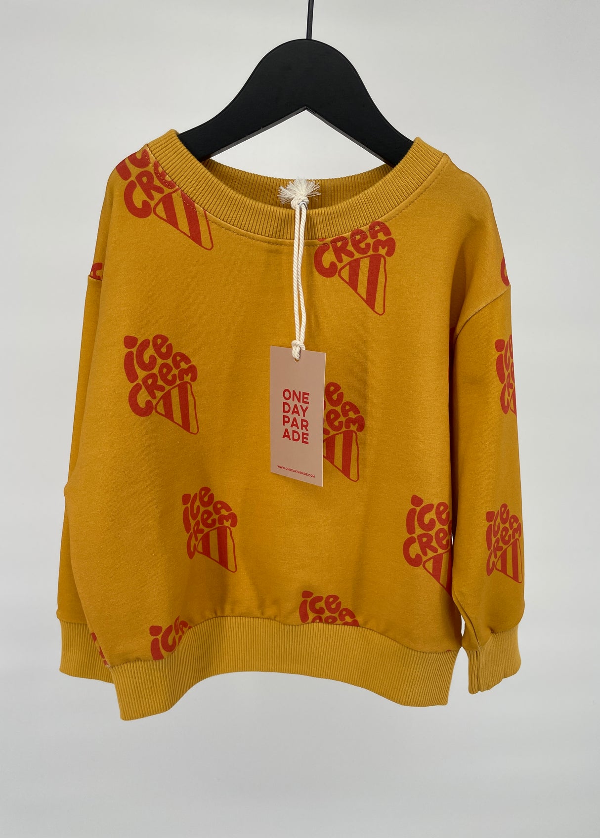 Trui Geel Icecream Maat 98 / 104