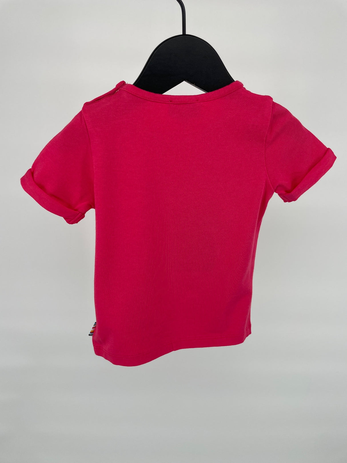 T-shirt Roze Hartje Bloemen Maat 68